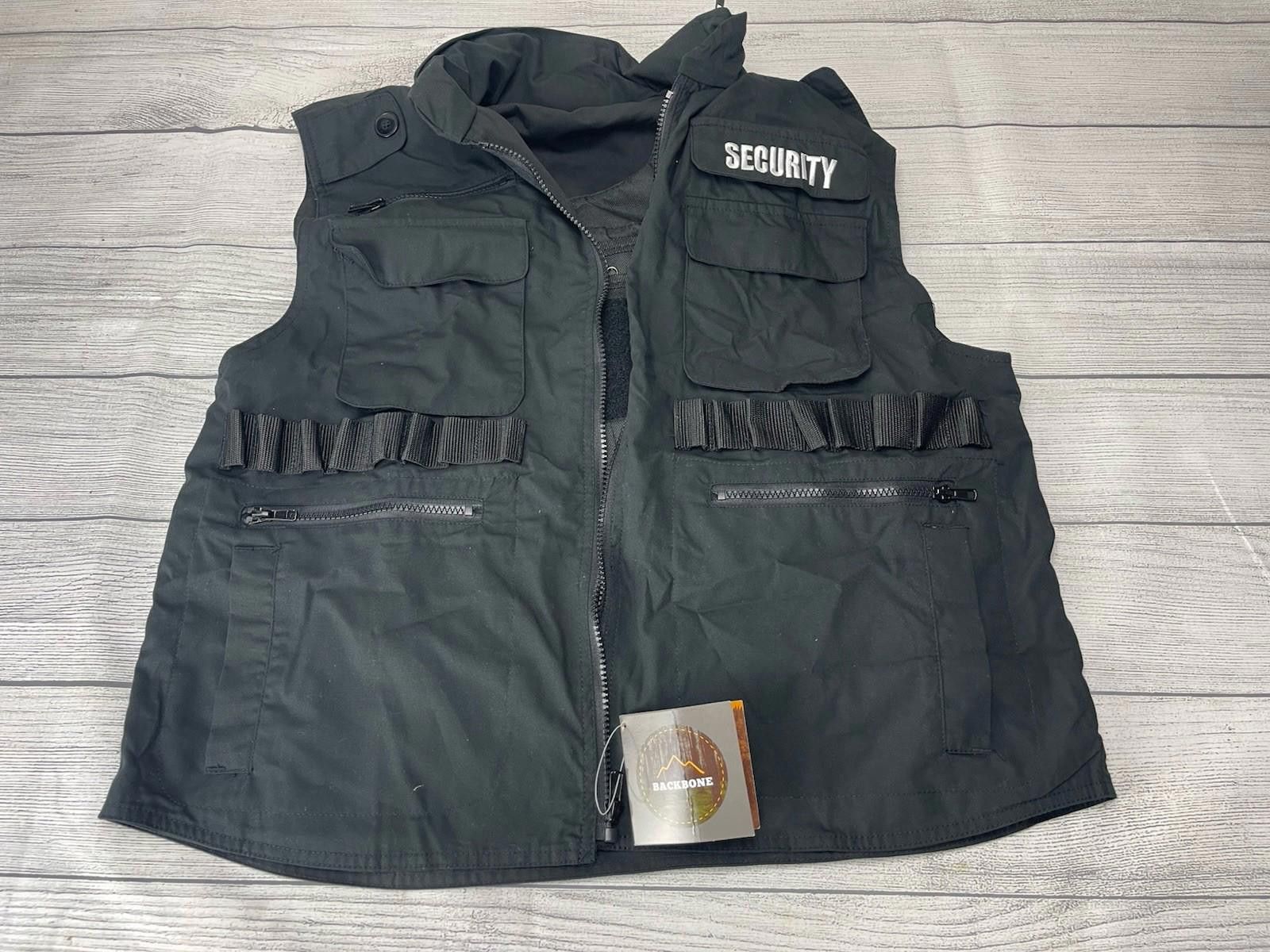 Backbone Backbone SECURITY Vest Uniform -Black -Size L Size US L / EU 52-54 / 3 - 1 Thumbnail