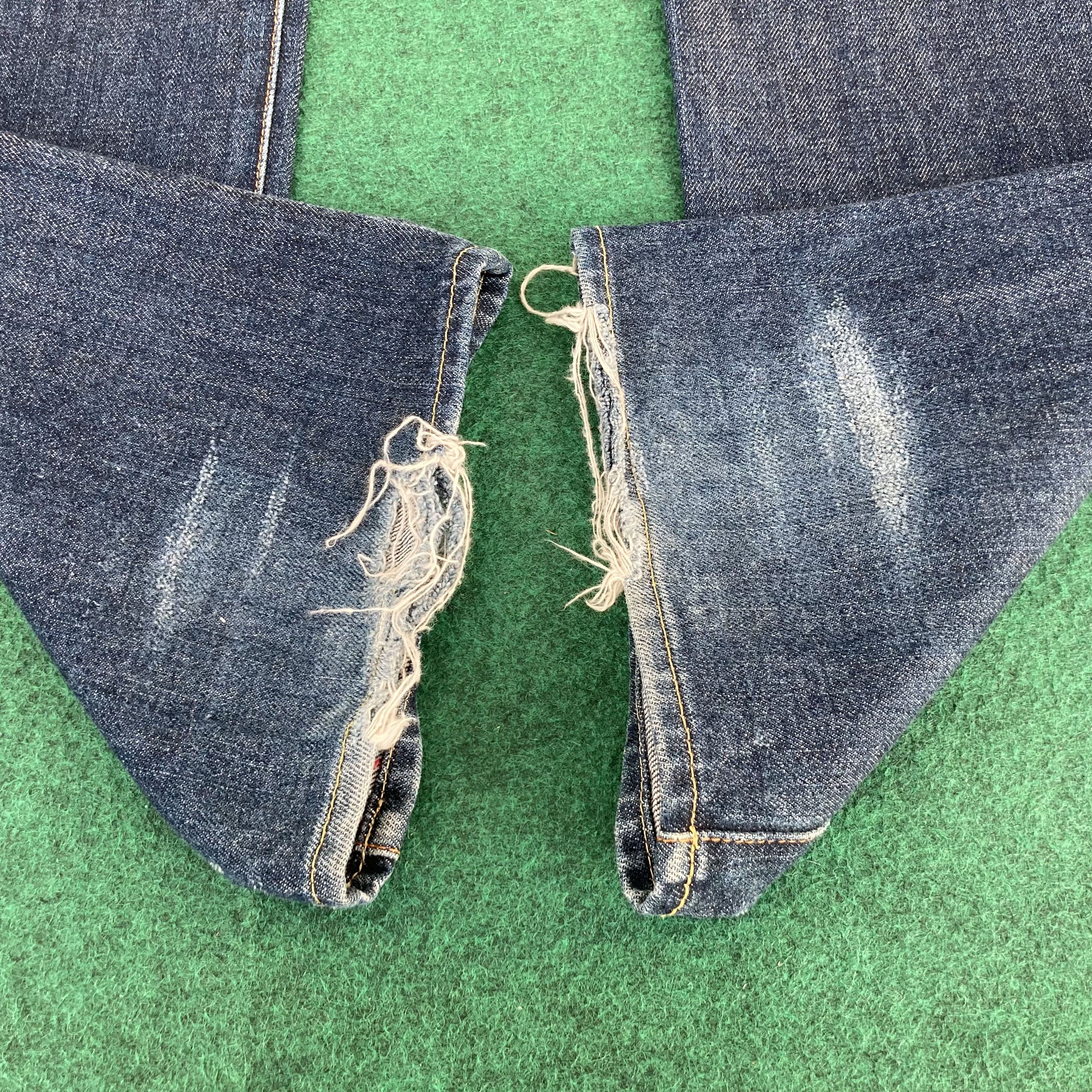 Japanese Brand Vtg Cav Concave Attempt Empt Japan Denim Zipper Jeans Size US 31 - 7 Thumbnail