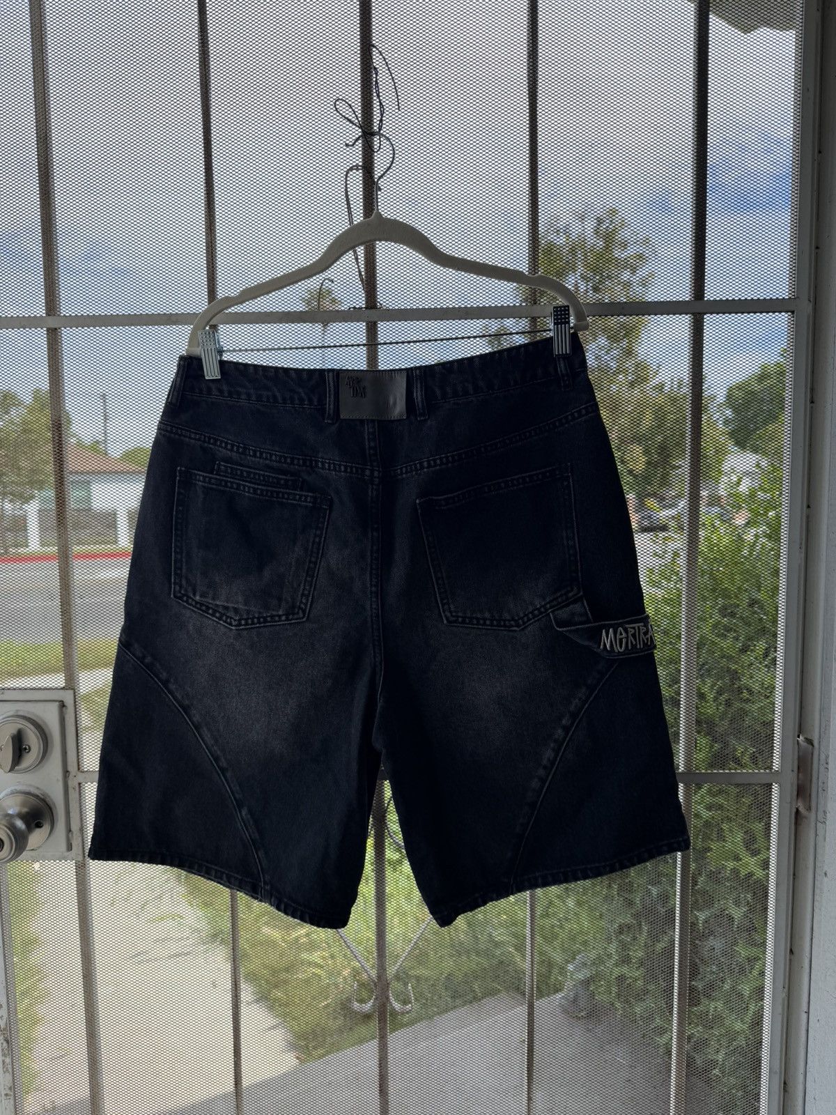 Mertra MERTA BLACK DENIM SHORTS SIZE 32 Size US 32 / EU 48 - 2 Thumbnail
