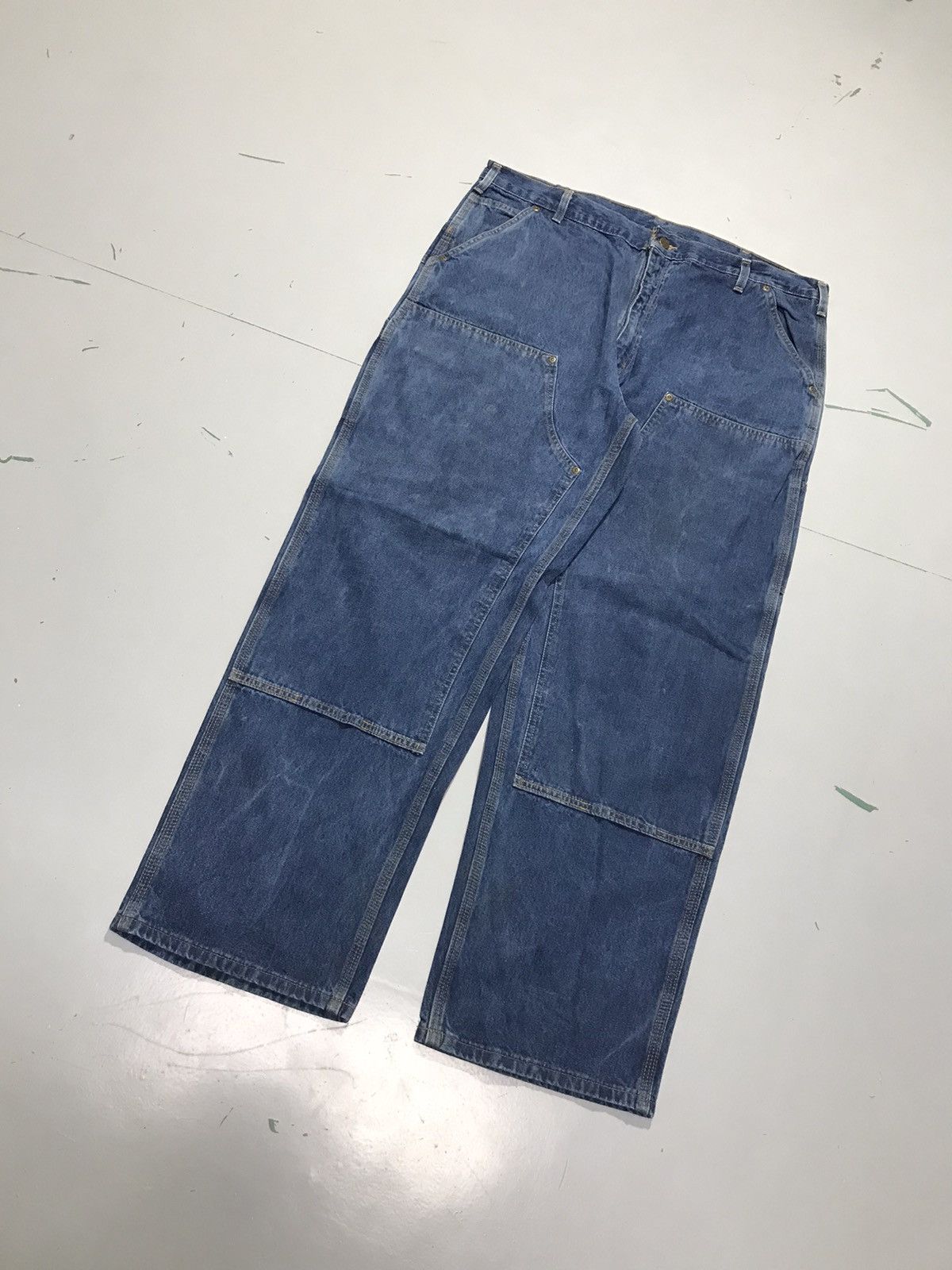 Carhartt Vintage Carhartt B273 DST double knee denim workwear Size US 40 / EU 56 - 3 Thumbnail