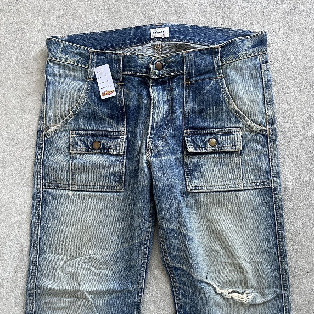 Eternal × Japanese Brand Eternal Bitchu Kurashiki X Japanese Brand X Distressed Denim Size US 33 - 3 Thumbnail
