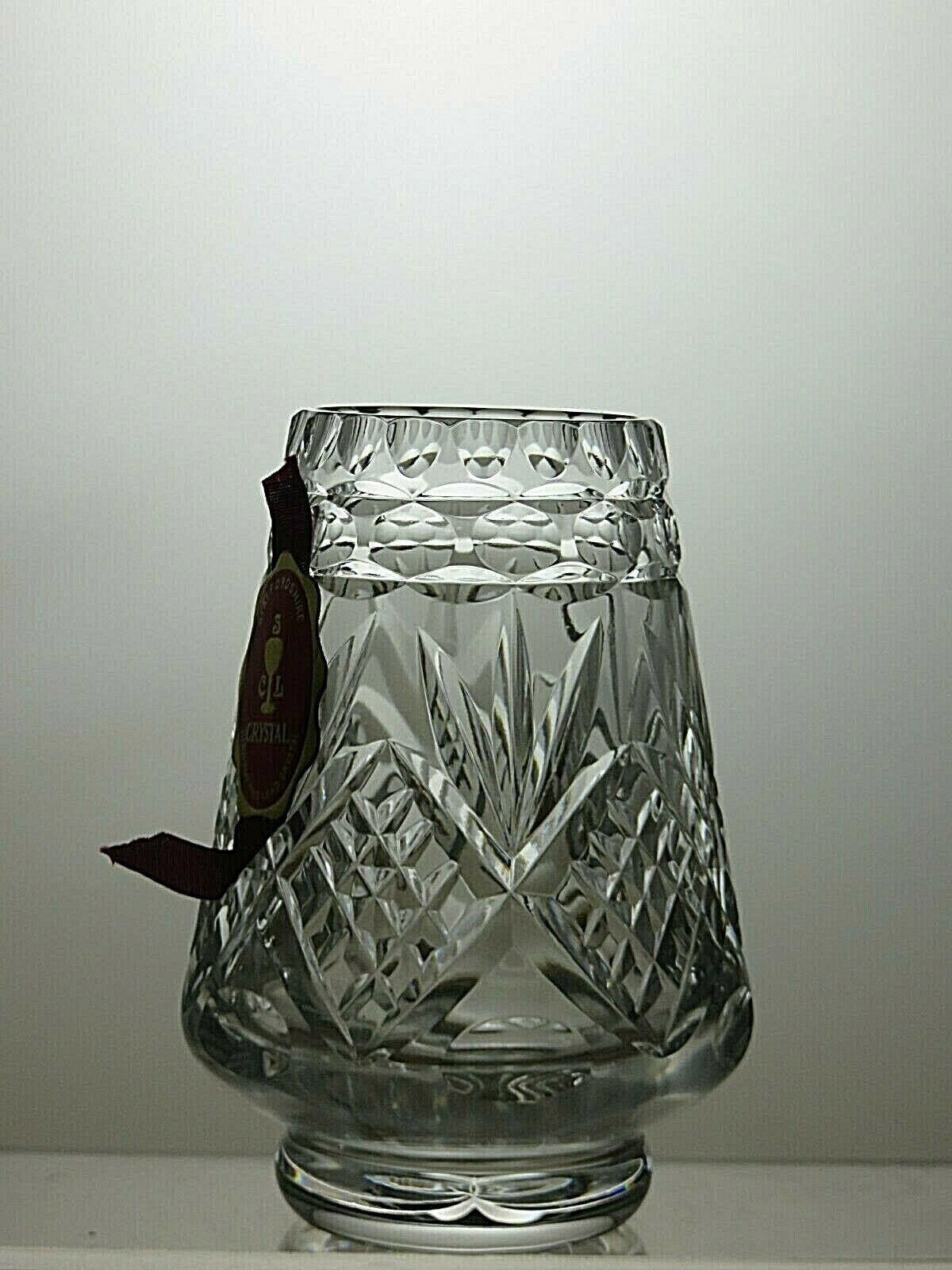 Other Staffordshire Cut Glass Crystal Vase 4 3/4" - Boxed Size ONE SIZE - 3 Thumbnail