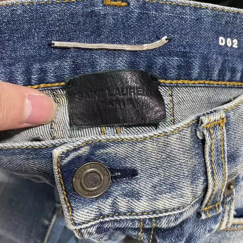 Saint Laurent Paris saint Laurent paris13FW Blue Wash Jeans 2503-Nextarrow Size US 31 - 3 Thumbnail