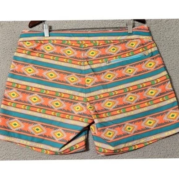 Chubbies Chubbies Swim Trunks Shorts Mens XL Orange Geometric Aztec Pattern Size US 36 / EU 52 - 2 Thumbnail