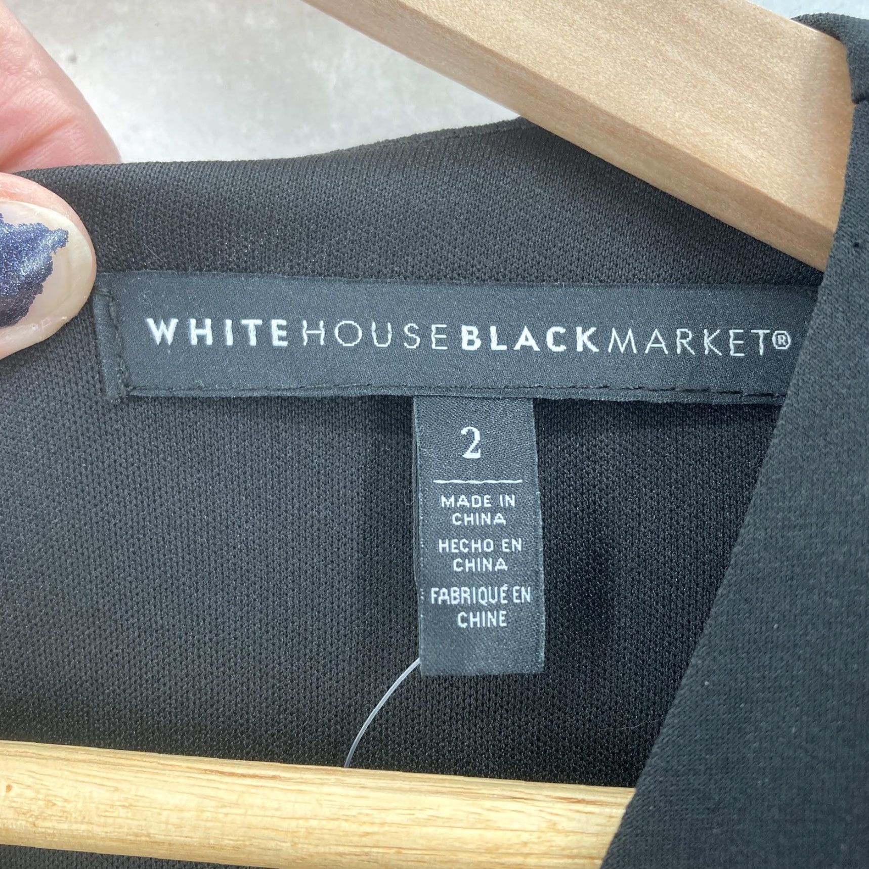 White House Black Market VINTAGE White House Black Market Jumpsuit Womens 2 Black Belted Wrap Wide Leg NWT Size 26" / US 2 / IT 38 - 3 Thumbnail