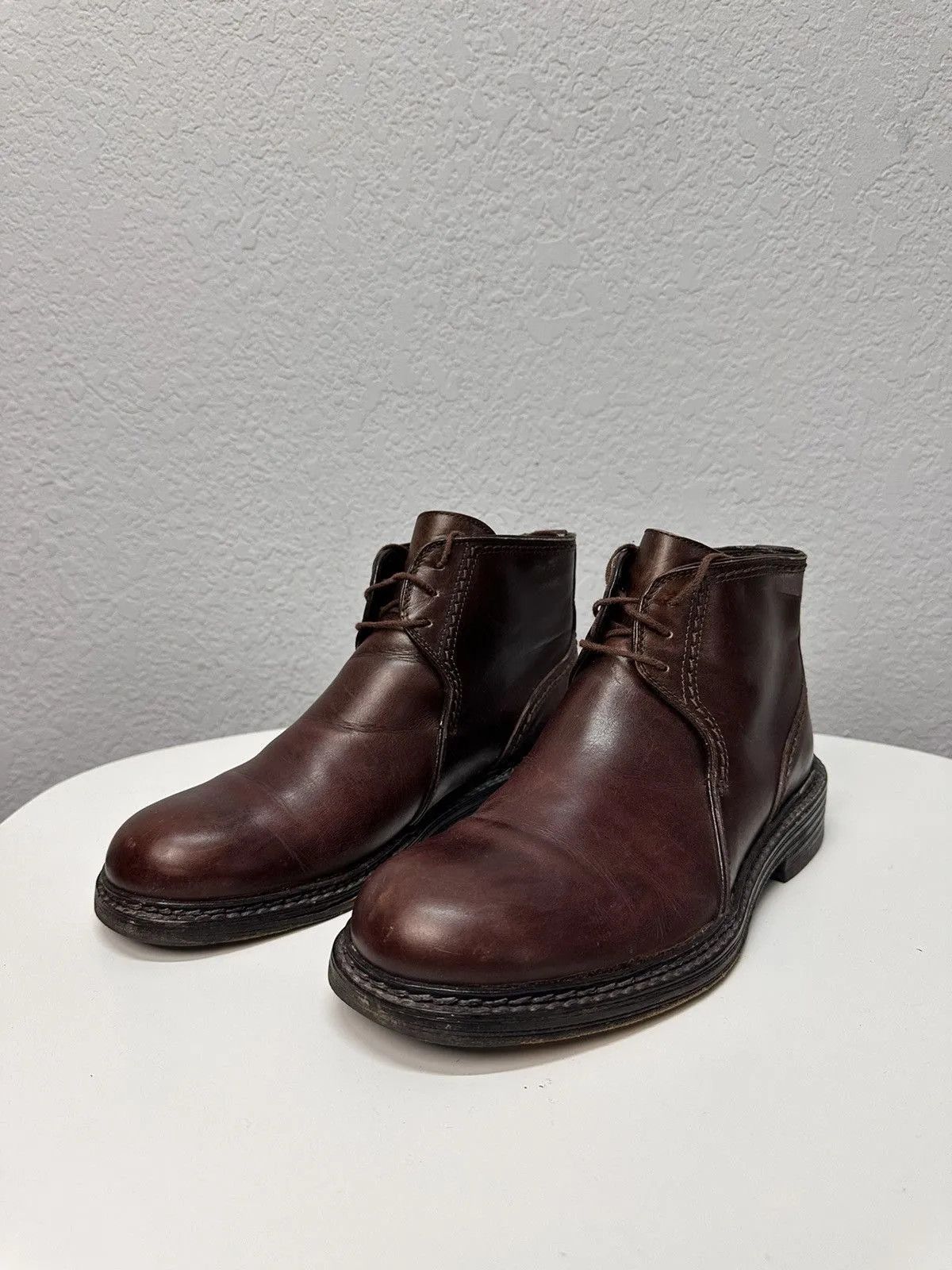 Versace Vintage Versace Brown Leather Boots Rick Owen’s Western Y2K Size US 9 / EU 42 - 3 Thumbnail