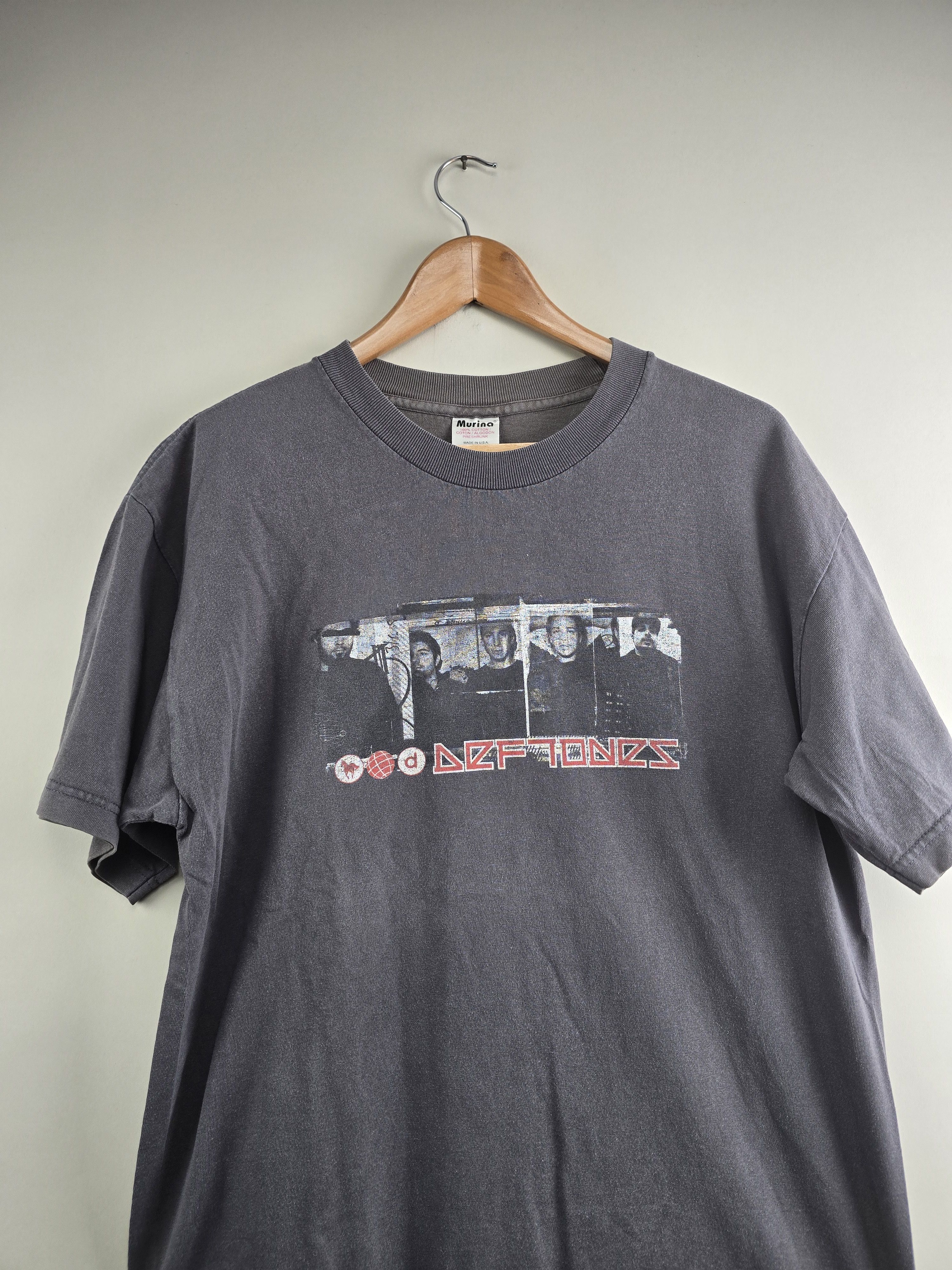 Band Tees × Vintage 90s Deftones White Pony Tour L 21.5" 29.5" Size US L / EU 52-54 / 3 - 2 Thumbnail