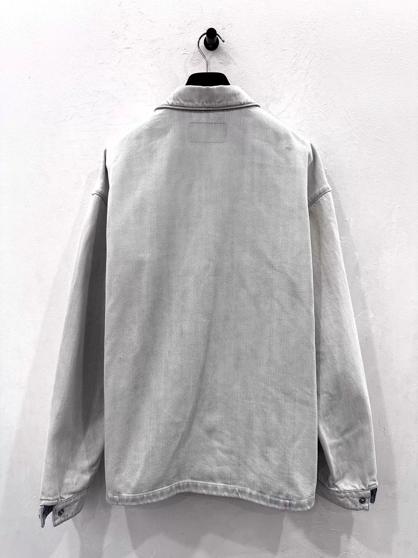 Prada Prada Men's Light Blue Denim Jacket M White Triangle Logo Size US M / EU 48-50 / 2 - 3 Thumbnail