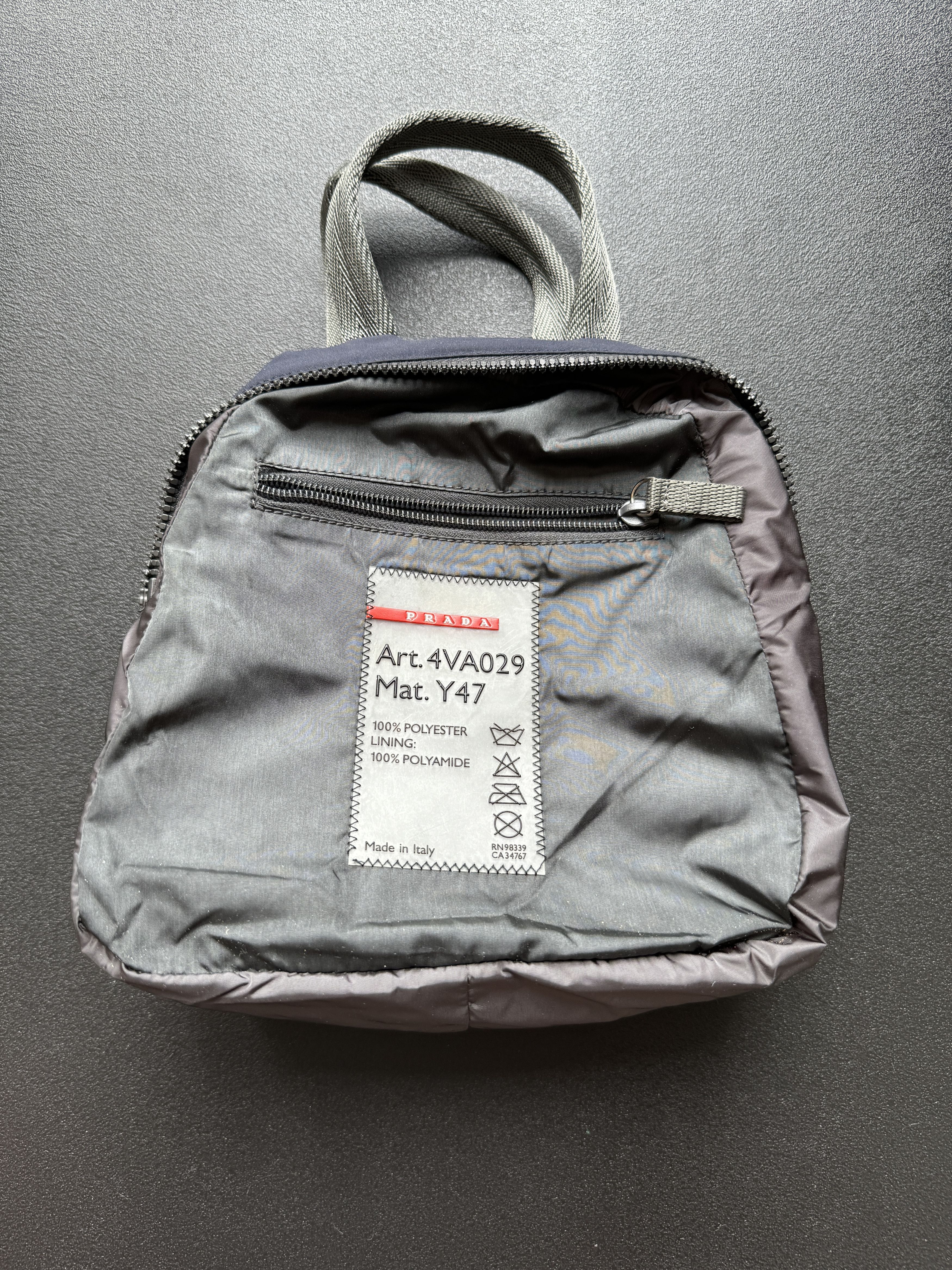 Prada PRADA Linea Rossa Small Blue Handbag Size ONE SIZE - 10 Thumbnail