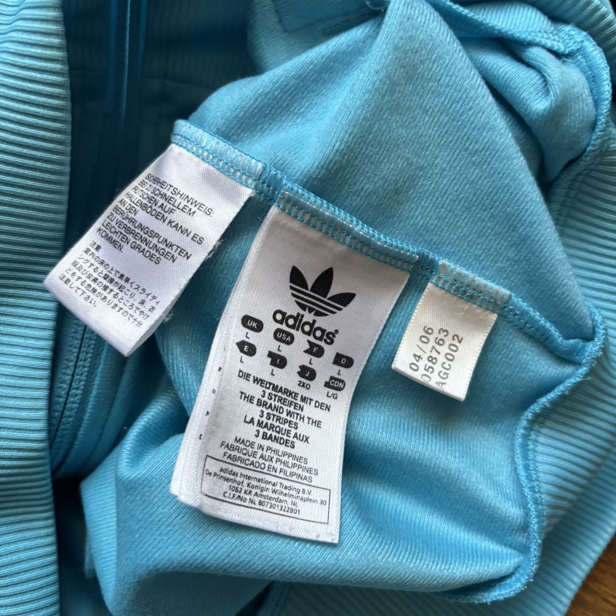 Adidas Vintage 00’s Y2K Adidas Track Jacket Light blue Size US L / EU 52-54 / 3 - 11 Thumbnail