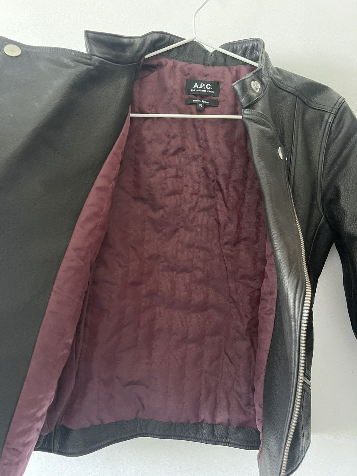 A.P.C. A.P.C. Biker Leather jacket Size XS / US 0-2 / IT 36-38 - 5 Thumbnail