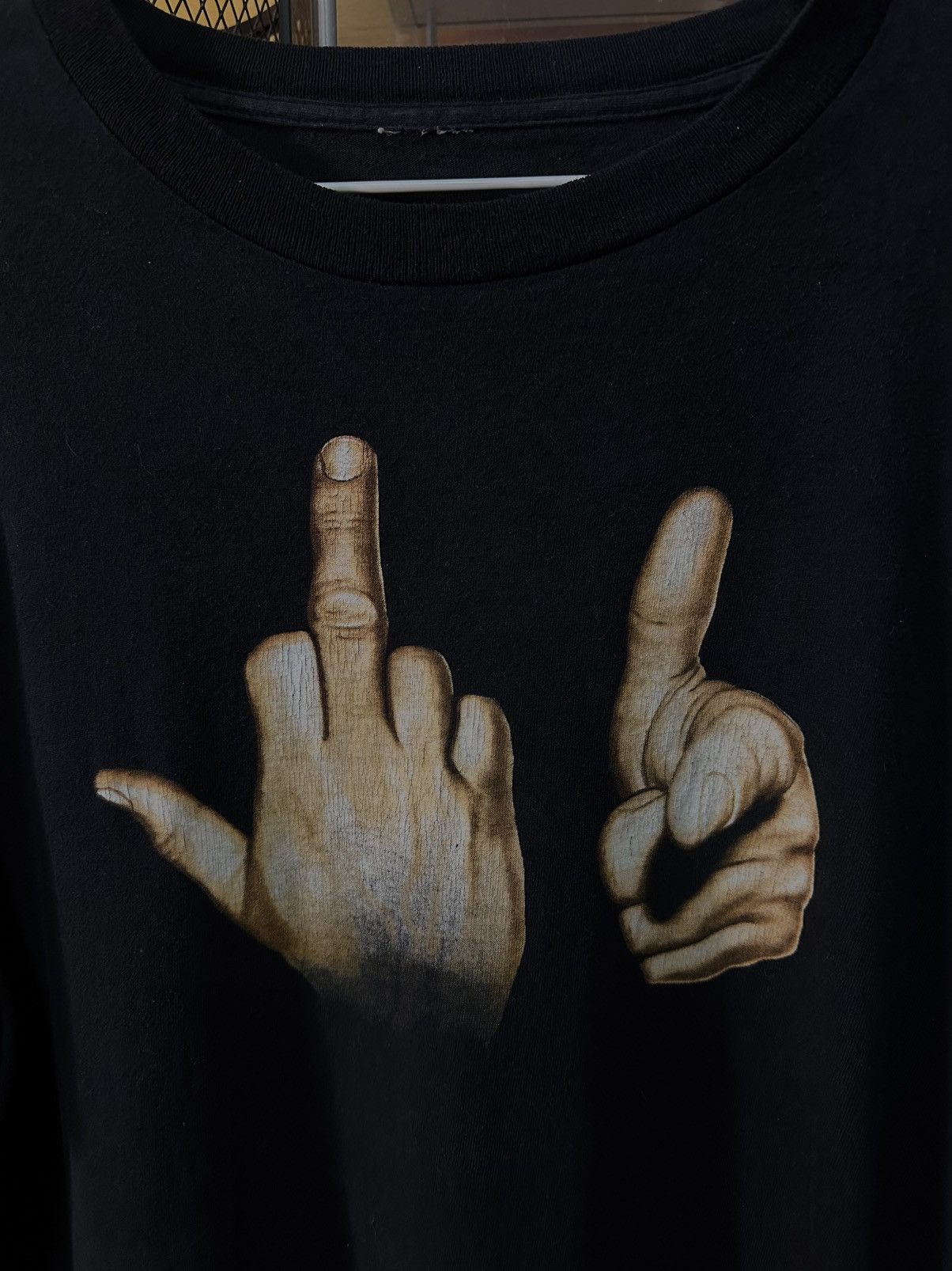 Band Tees × Other × Vintage RARE VINTAGE F*CK YOU MIDDLE FINGER XL 23/28.5 “ 📲🦾🫡 Size US M / EU 48-50 / 2 - 3 Thumbnail