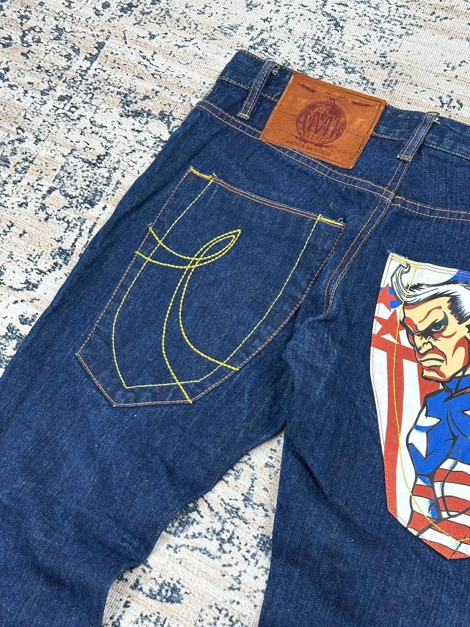 Andrew Mackenzie Archive Andrew Mackenzie Captain America Jeans Size US 36 / EU 52 - 13 Thumbnail