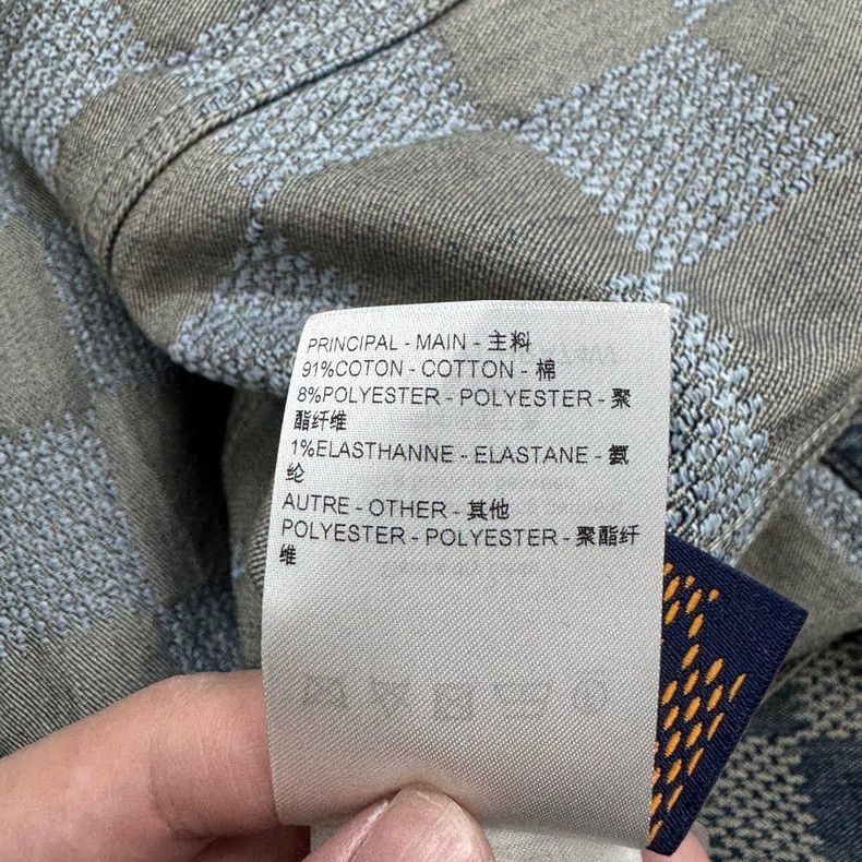 Louis Vuitton Checkered Denim Jacket -2505