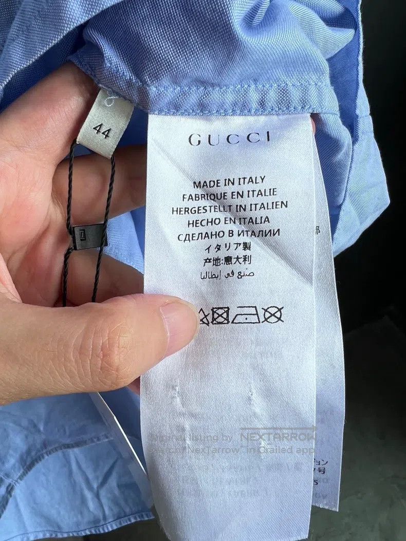 Gucci Gucci Piglet embroidered long-sleeved shirt Size US S / EU 44-46 / 1 - 6 Thumbnail