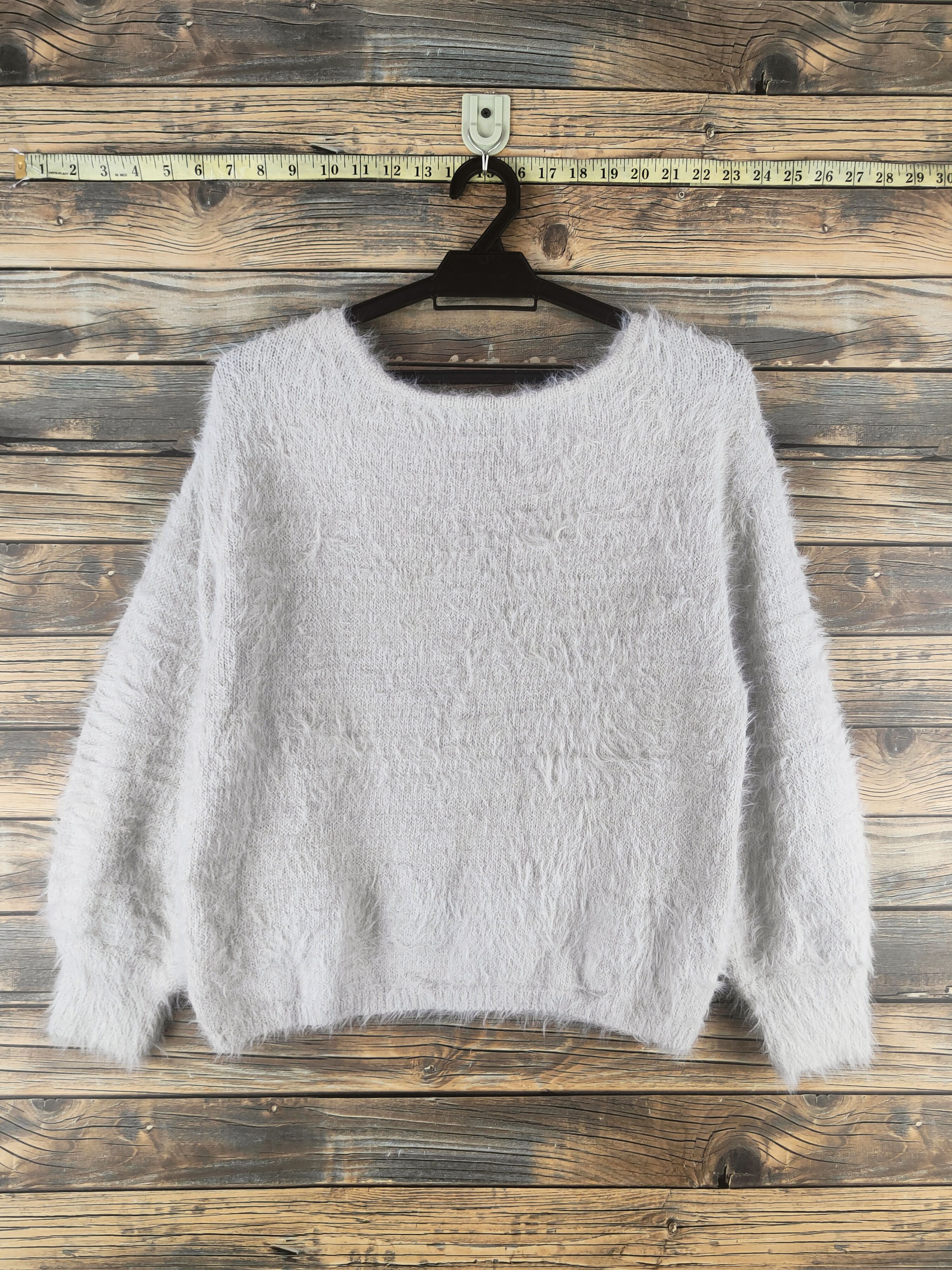 Japanese Brand DL Glacier Gray Fur Mohair Knitwear #46-506 Size M / US 6-8 / IT 42-44 - 1 Thumbnail