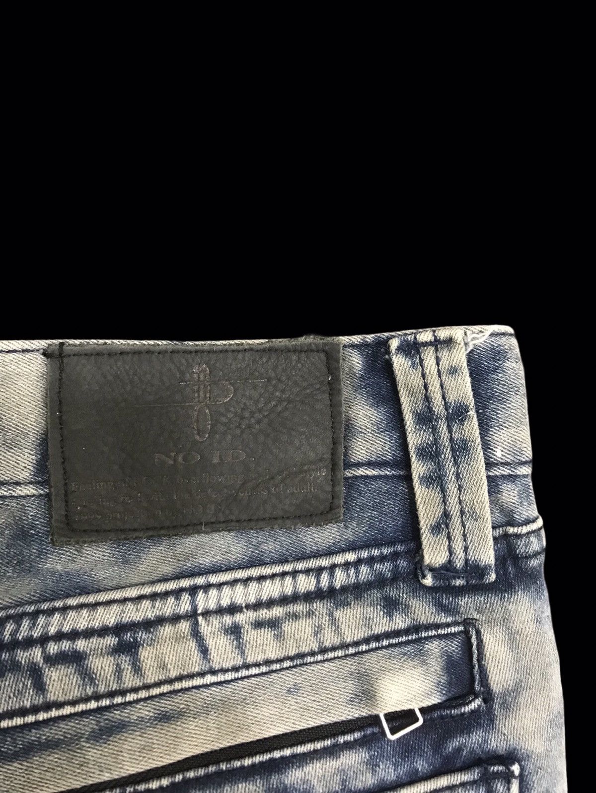 Japanese Brand × NO ID 💥ARCHIVAL💥NO ID ACID WASH BIKER PANT F172 Size US 32 / EU 48 - 19 Thumbnail