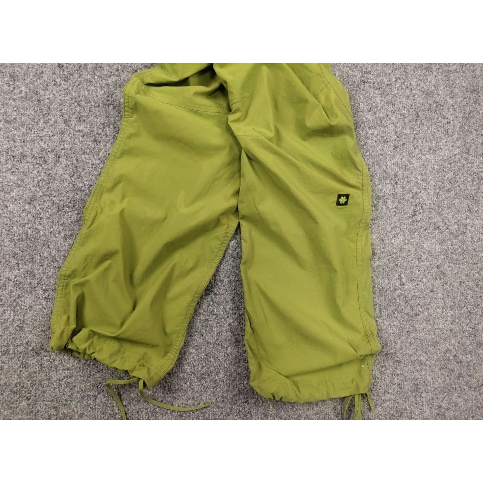 Vintage Ocun Mania Pond Green Hiking Pants Climbing Lightweight Drawstrings Men L Green Cargo Size US 33 - 4 Thumbnail