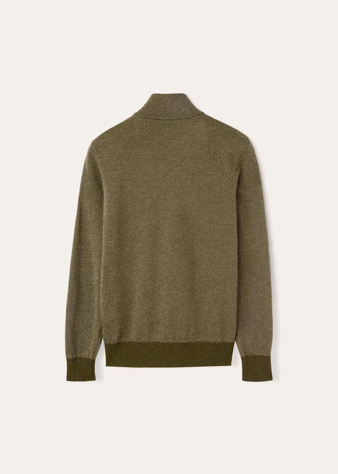 Loro Piana o1w1db10724 Mezzocollo Sweater in Green Size US XL / EU 56 / 4 - 2 Thumbnail