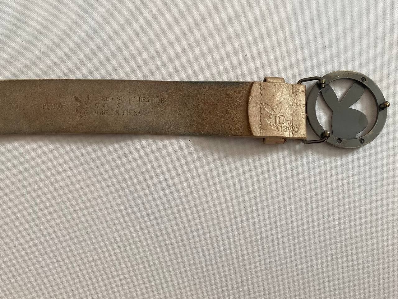 Playboy Vintage Playboy Monogram Y2K Crystal Logo Buckle Belt Size ONE SIZE - 14 Thumbnail