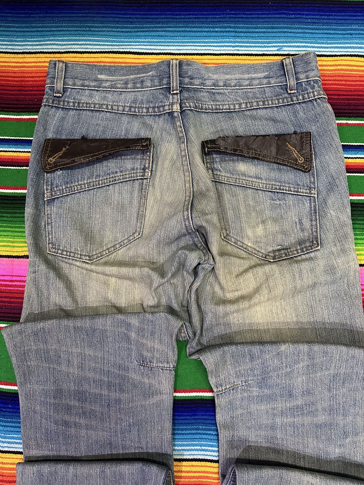 If Six Was Nine 💥Distress Denim💥 Rubber Soul'inc Distress Denime💥 Size US 30 / EU 46 - 3 Thumbnail