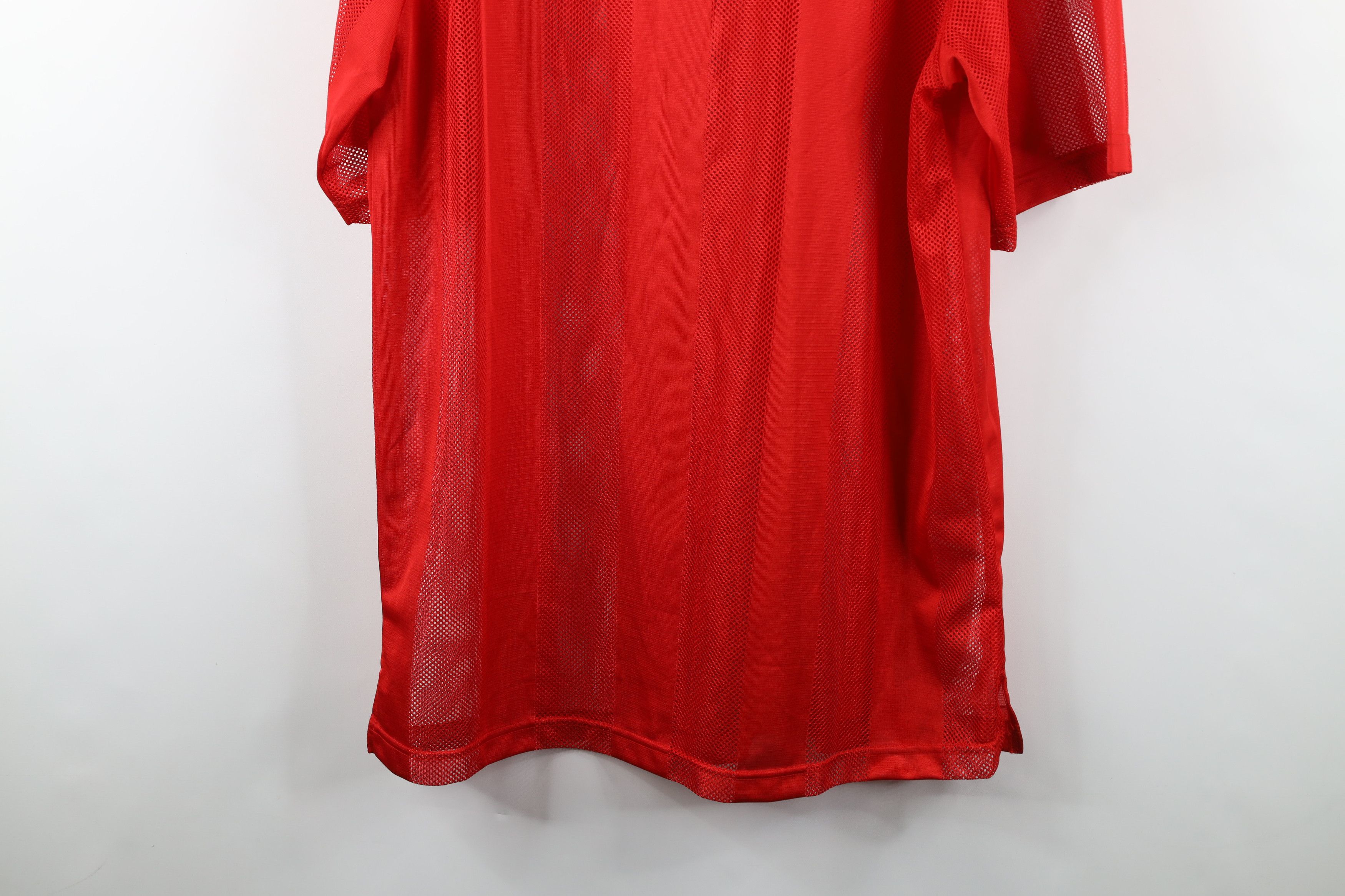 Vintage Vintage 90s Y2K Streetwear Striped Mesh Short Sleeve T-Shirt Size US L / EU 52-54 / 3 - 10 Thumbnail