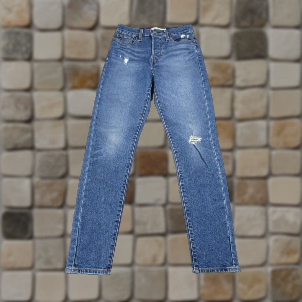 Levi's Levi's Wedgie Skinny Jeans Womens 26 High Rise Blue Medium Wash Denim Size 26" / US 2 / IT 38 - 1 Thumbnail