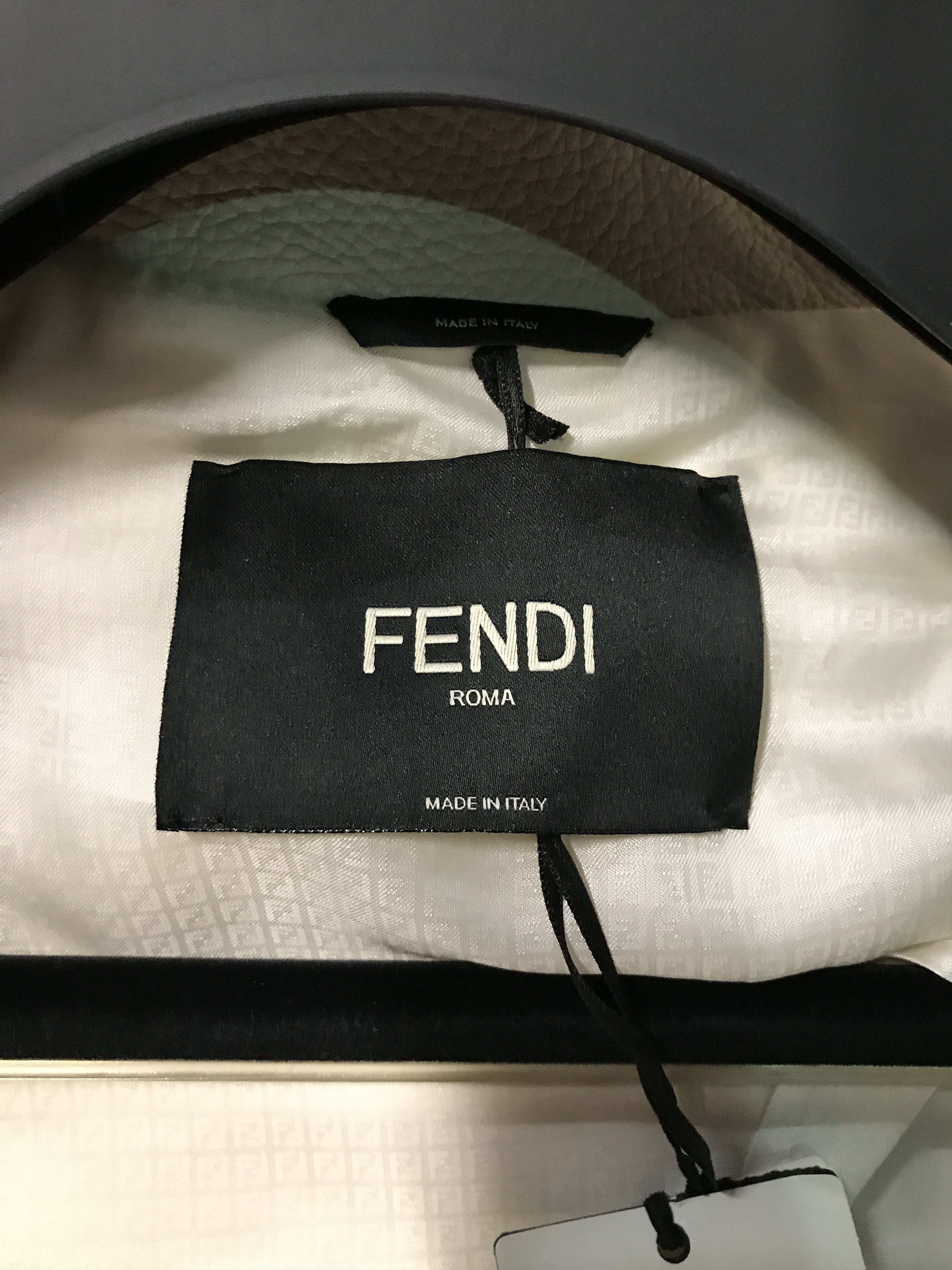 Fendi Fendi Blouson White Deerskin Selleria Blouson - Mens Jacket Size US L / EU 52-54 / 3 - 5 Thumbnail