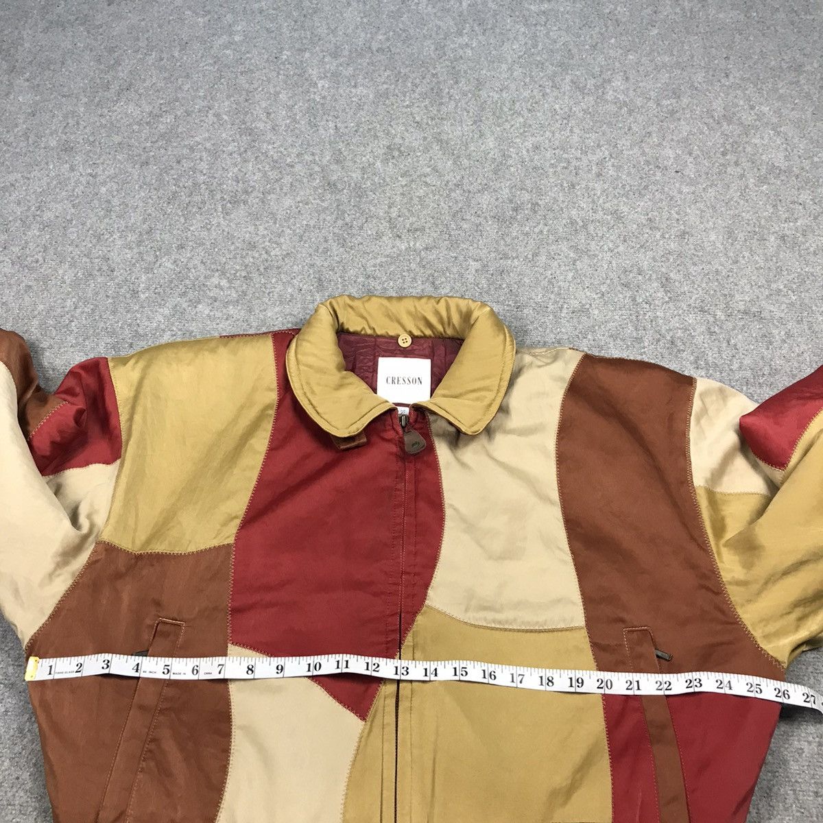 Japanese Brand CRESSON JAPAN PATCHWORK BOMBER JACKET Size US L / EU 52-54 / 3 - 20 Thumbnail