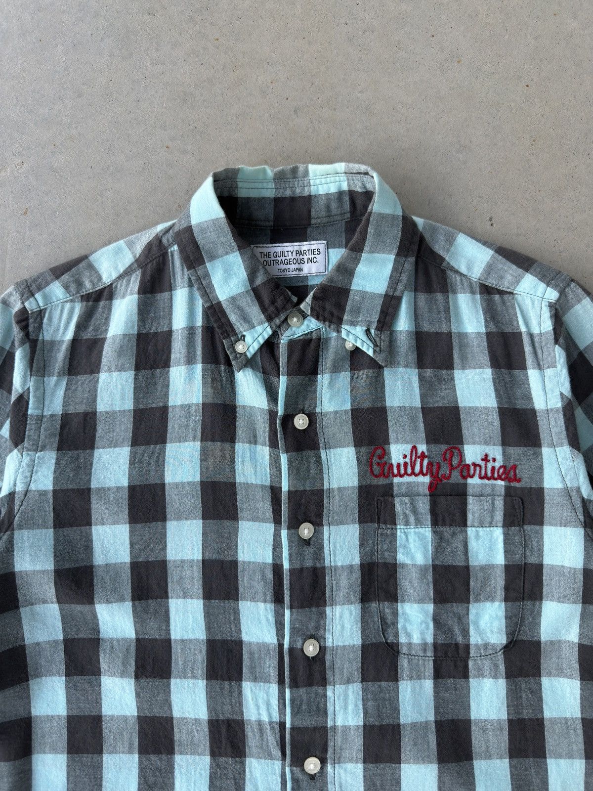 Japanese Brand Guilty Parties Drunkards Dream, Rock Steady Plaid Button Up Size US M / EU 48-50 / 2 - 3 Thumbnail