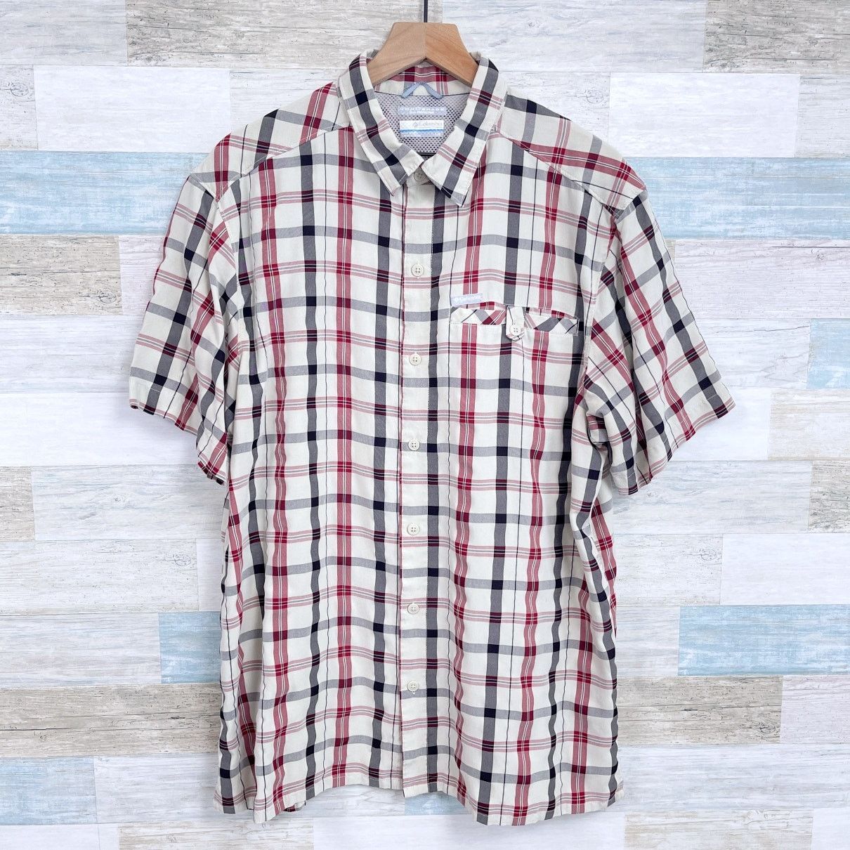 Columbia Columbia Short Sleeve Hiking Shirt Black Plaid Mens L Size US L / EU 52-54 / 3 - 1 Thumbnail