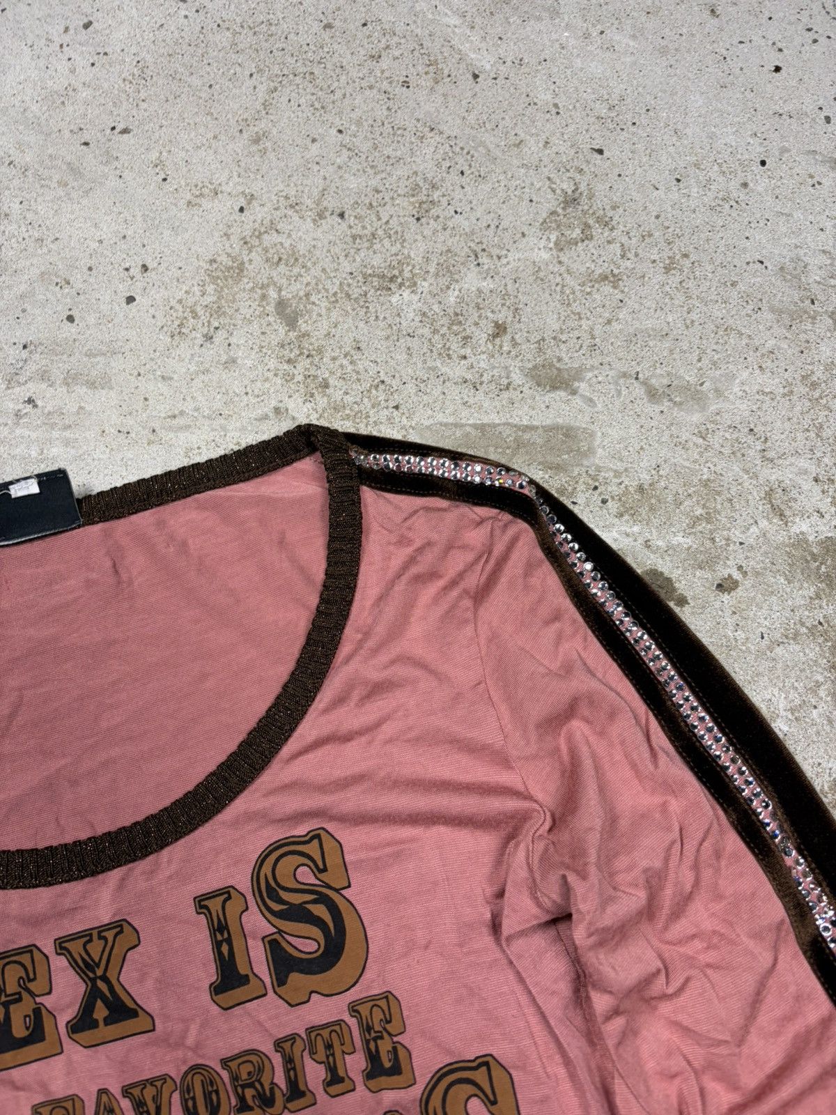 Dolce & Gabbana 2000s Dolce & Gabbana „Sex is my favorite business” Top Size M / US 6-8 / IT 42-44 - 9 Thumbnail