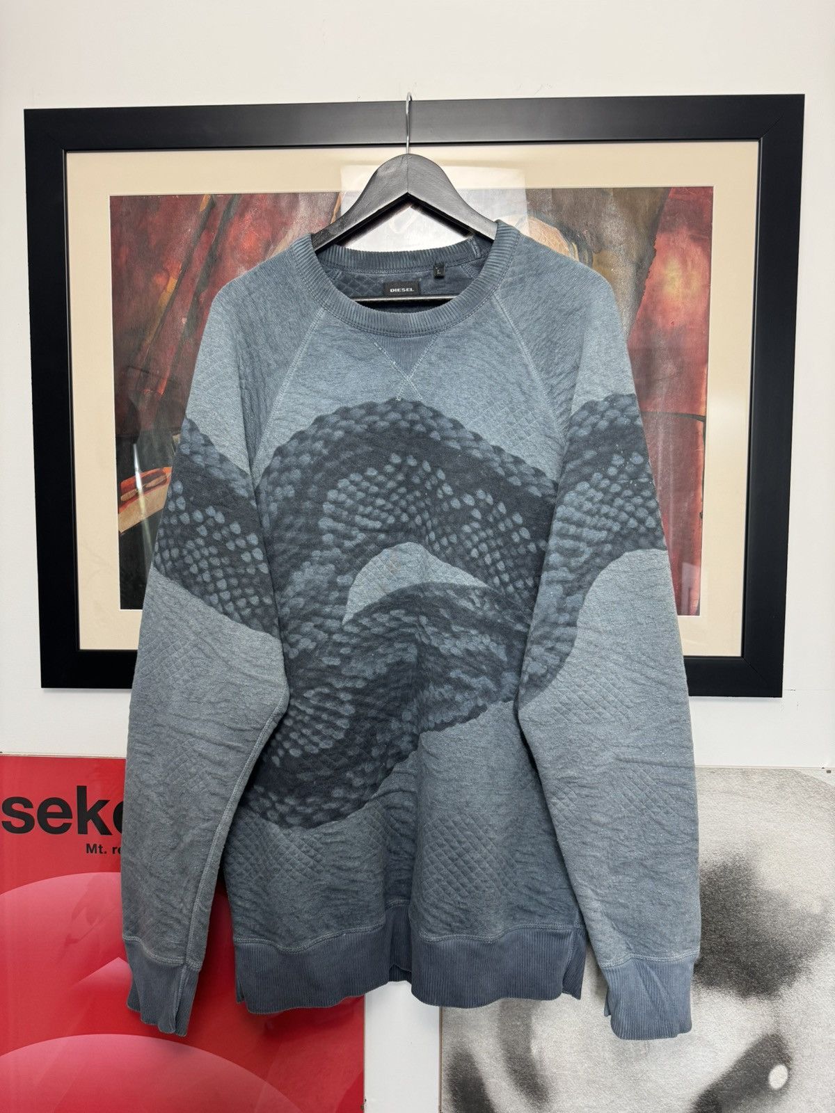 Diesel Diesel Vintage Y2k Snake Print Oversize Crewneck Sweatshirt Size US XL / EU 56 / 4 - 1 Thumbnail