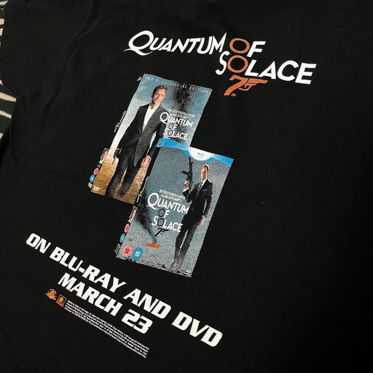 Fruit Of The Loom 2008 James Bond 007 Quantum Of Solace Movie Promo Tee Size US L / EU 52-54 / 3 - 4 Thumbnail