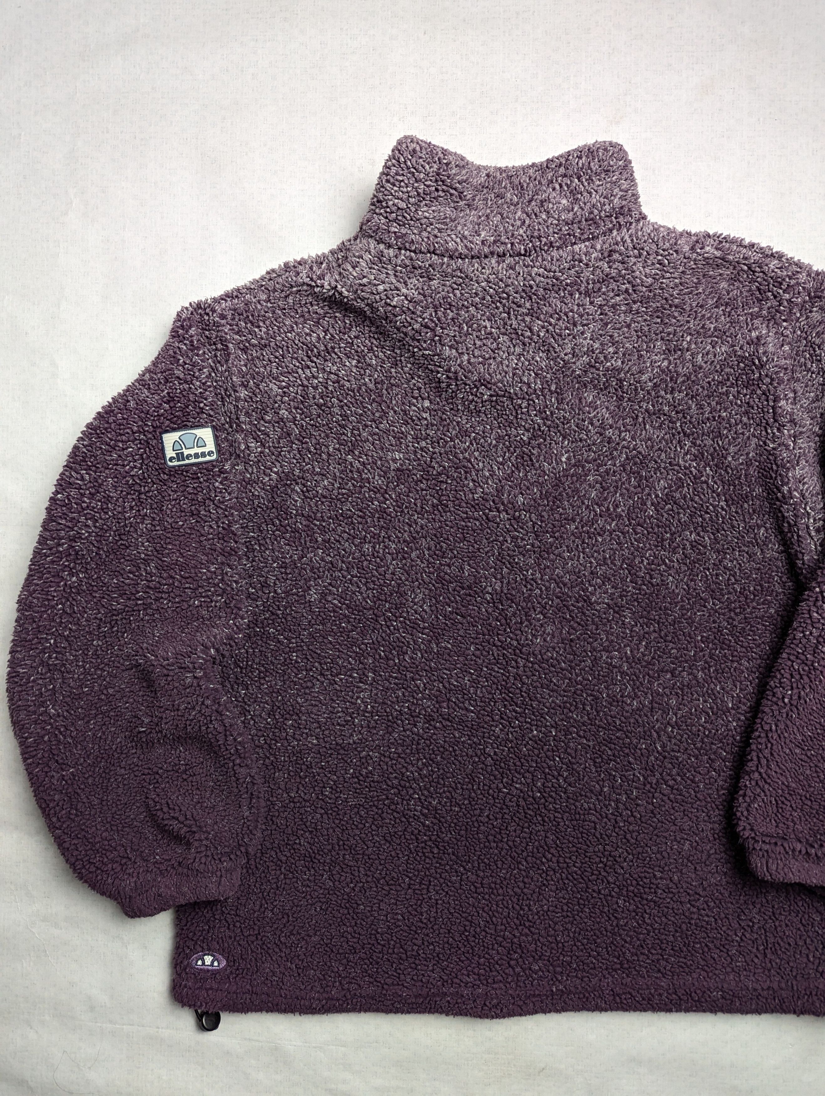 Ellesse × Vintage Vintage Ellesse Sherpa 1/4 zip L Size XL / US 12-14 / IT 48-50 - 4 Thumbnail