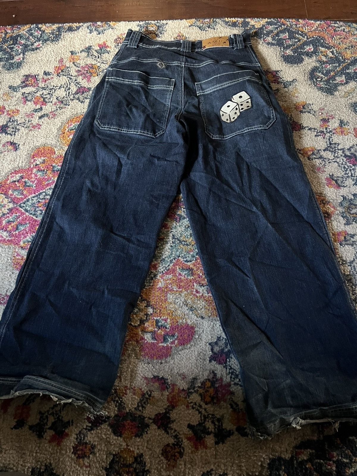 image of Jnco x Vintage Psyco Dice Jeans in Blue, Men's (Size 30)