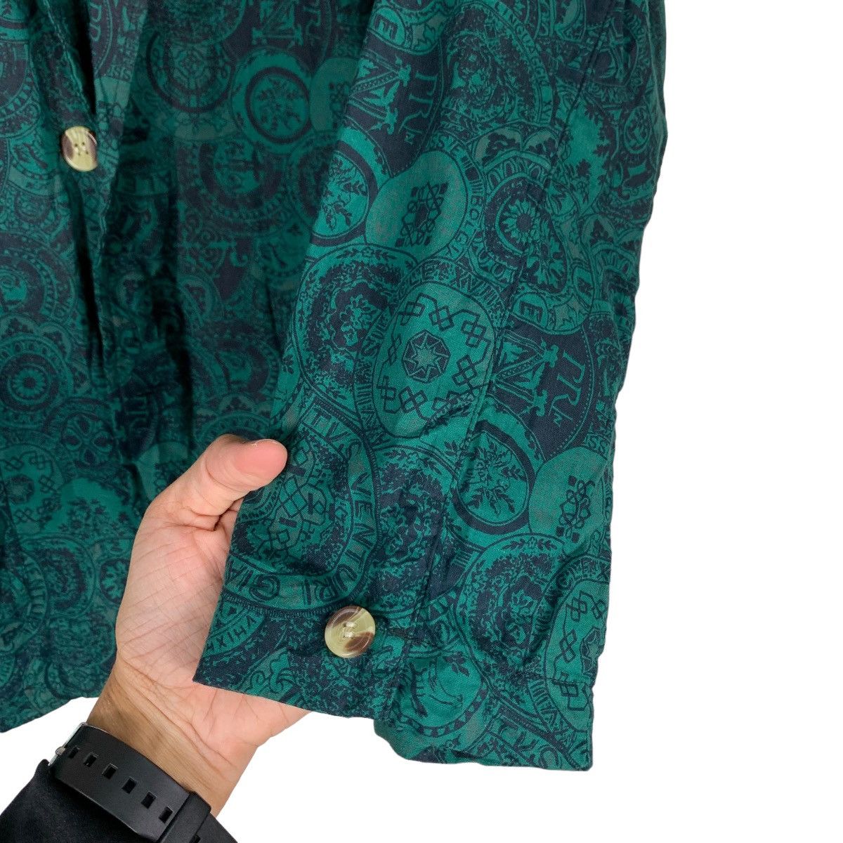 Japanese Brand NEO BLOOD TOKYO Fullprint Casual Jacket #0892-C40 Size US L / EU 52-54 / 3 - 13 Thumbnail