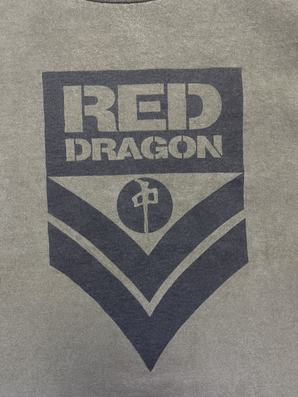 Toy Machine × Vintage Vintage 90s Red Dragon apparel distressed olive green tee Size US L / EU 52-54 / 3 - 5 Thumbnail