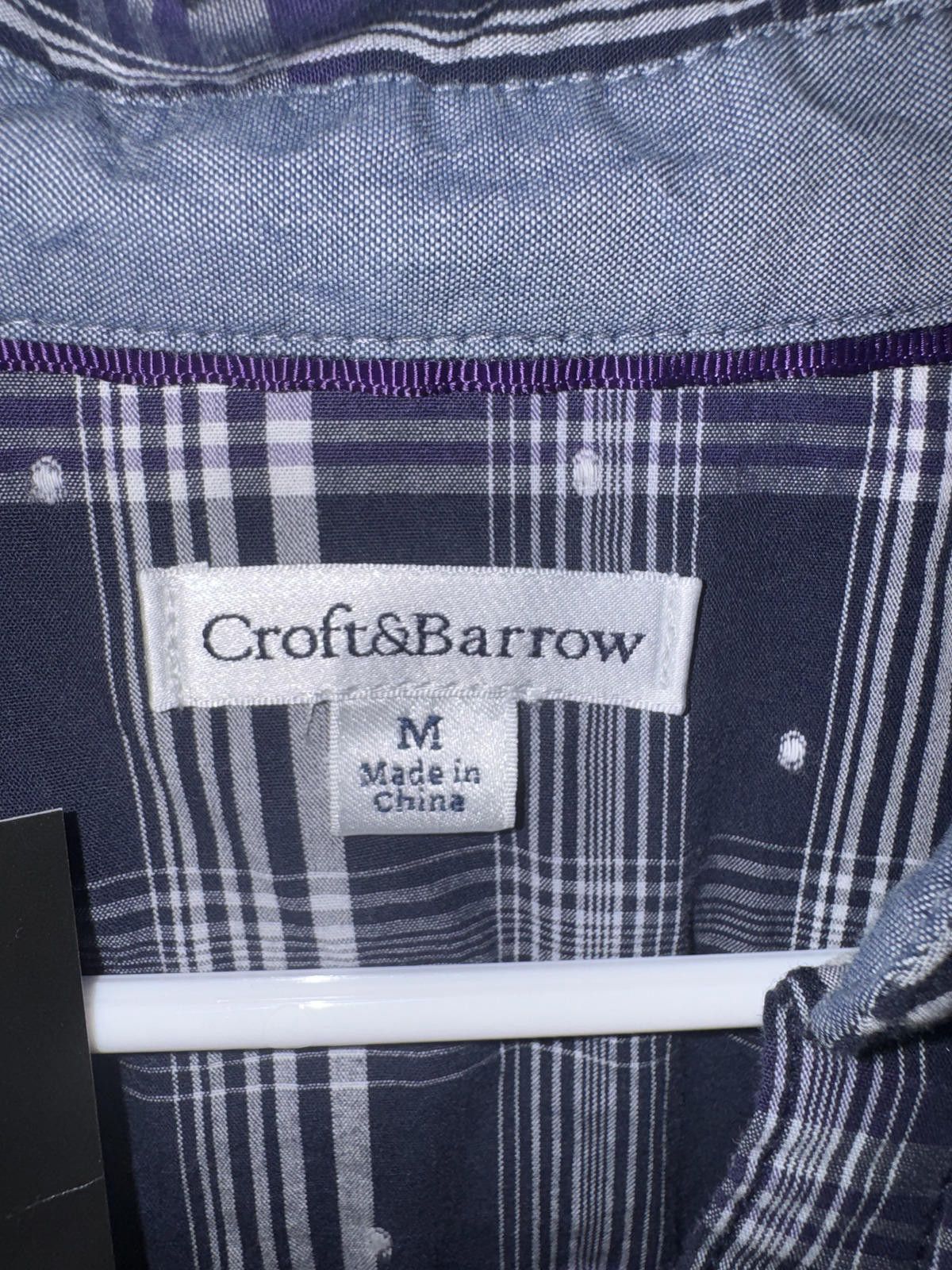 Croft & Barrow Croft & Barrow Mens Medium Plaid Button-Up Shirt Size US M / EU 48-50 / 2 - 1 Thumbnail