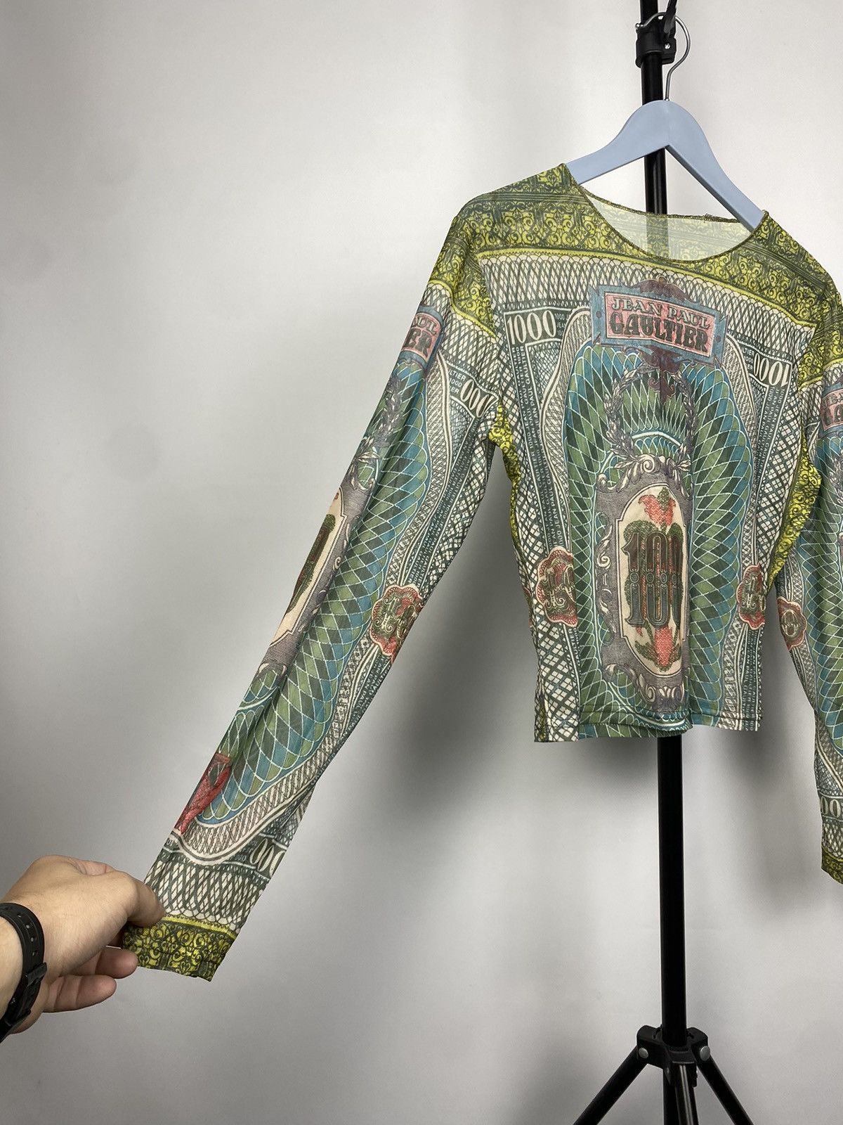 Designer × Japanese Brand STYLE ❗️Save The Queen Jean Paul Gaultier Mesh Top Blouses Size S / US 4 / IT 40 - 4 Thumbnail