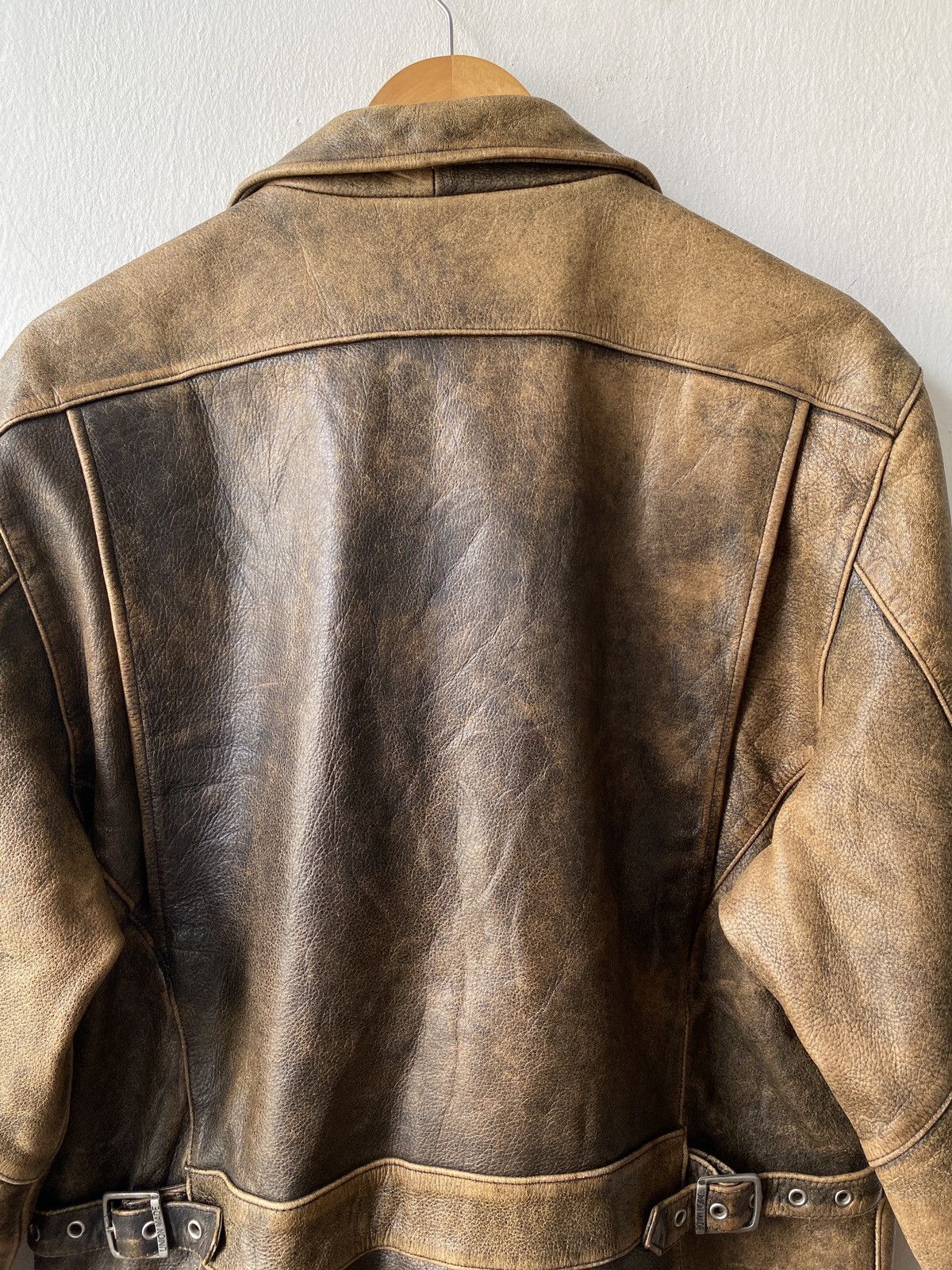 Branded Leather × Vintage Vintage 90s Human Being Union Made Leather Jacket Size US L / EU 52-54 / 3 - 12 Thumbnail