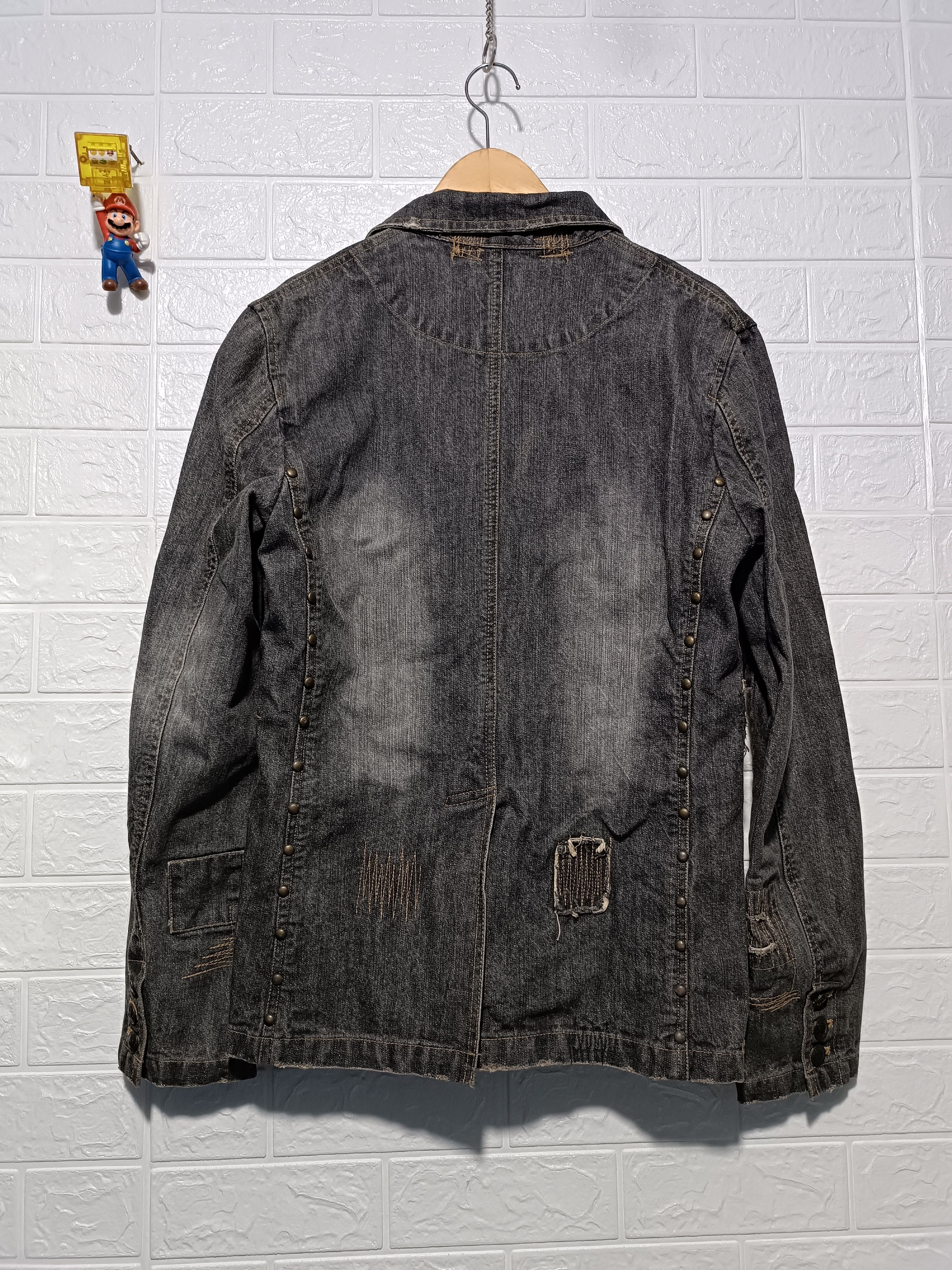 In The Attic In The Attic Distressed Mud Wash Studded Size US M / EU 48-50 / 2 - 10 Thumbnail