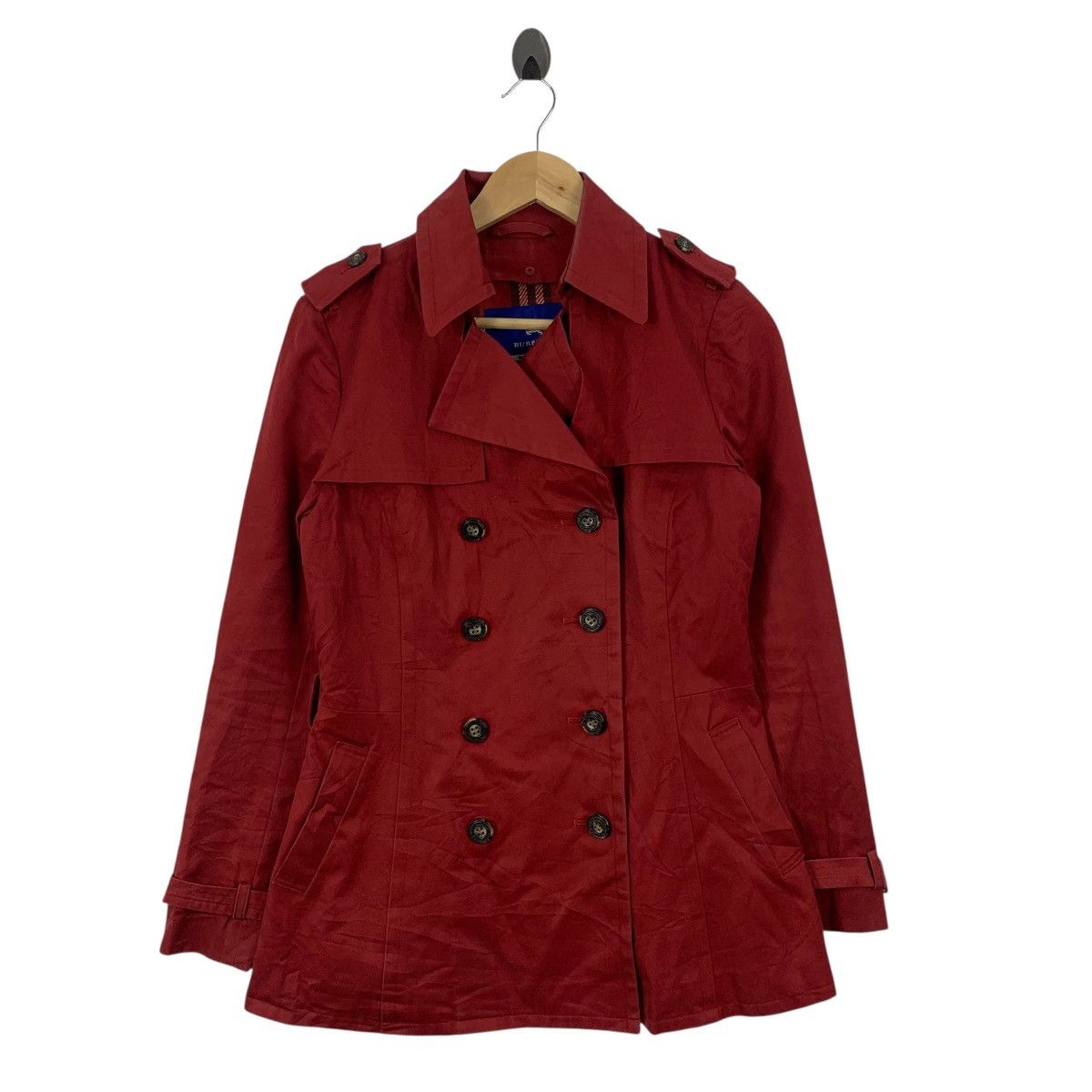 Burberry Vintage BURBERRY LONDON Blue Label Nova Check Trench Coat Size S / US 4 / IT 40 - 1 Thumbnail