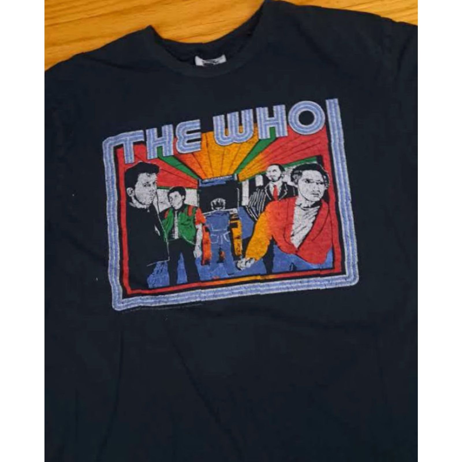 X-LARGE VINTAGE The Who T-Shirt Black XL Unisex Adults Merch Rock Tee Moon 90s Farewell Concert Merch Style Shirt Mens Womens Size US XL / EU 56 / 4 - 6 Thumbnail