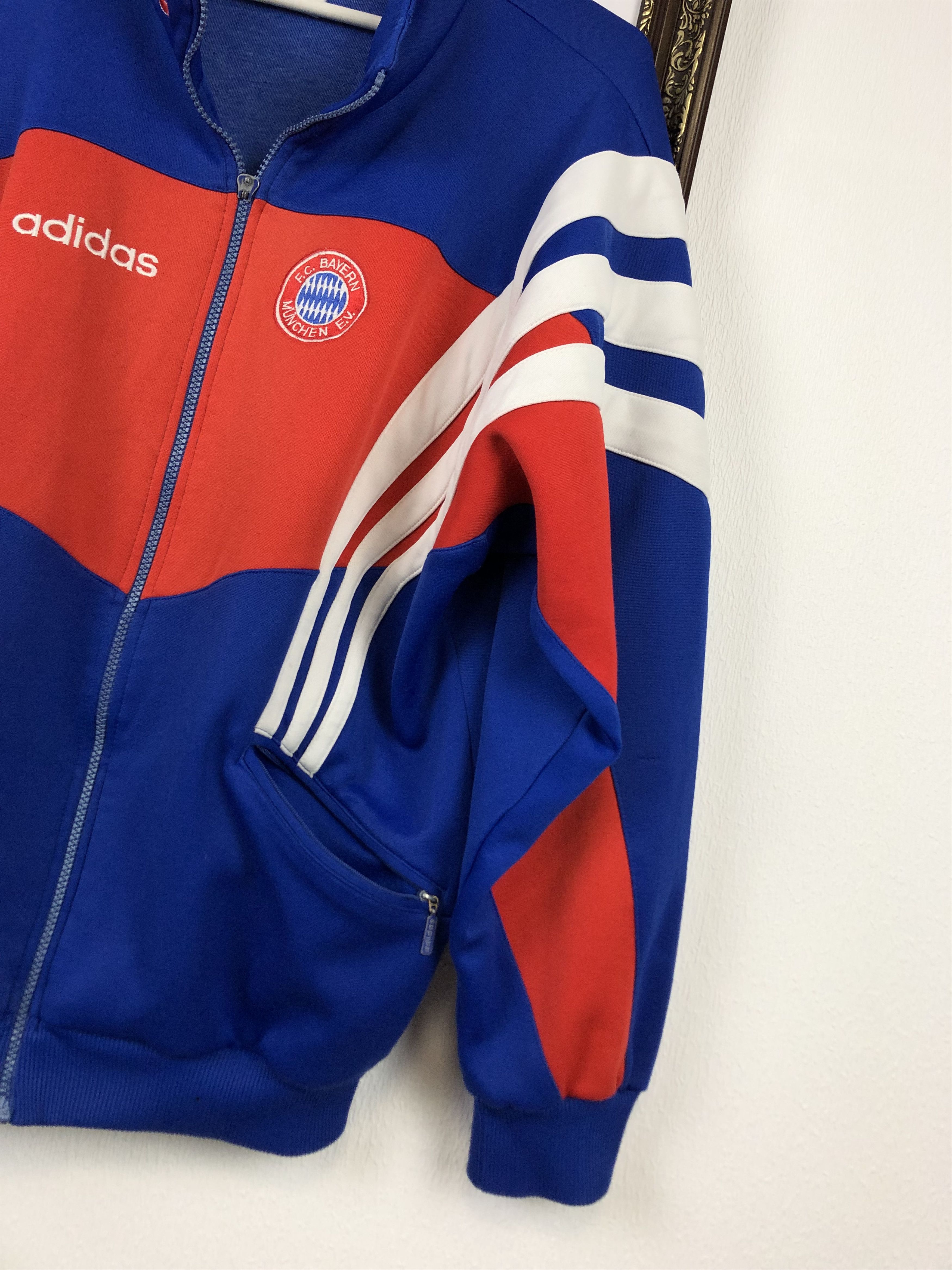 Adidas Vintage 90's Bayern Munich Football Jacket Soccer Track Top Size US M / EU 48-50 / 2 - 8 Thumbnail