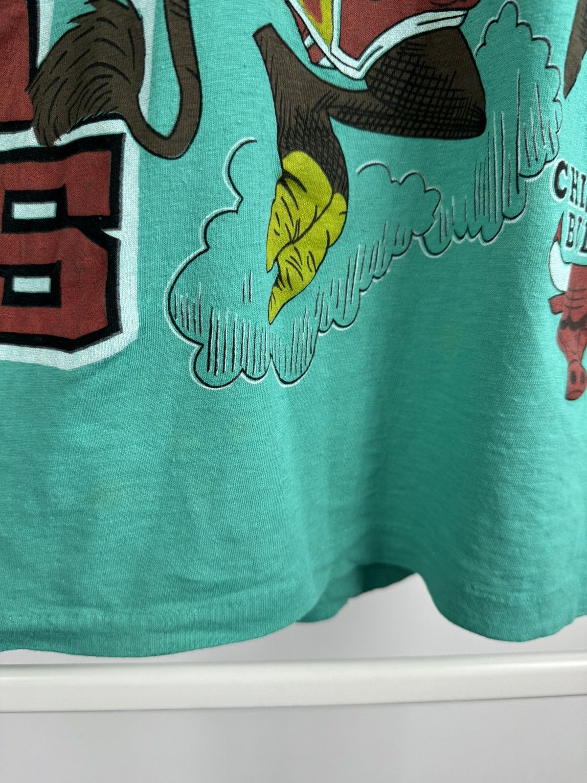 Vintage Vintage Chicago Bulls Single Stitch Big Logo Tee Size US M / EU 48-50 / 2 - 6 Thumbnail