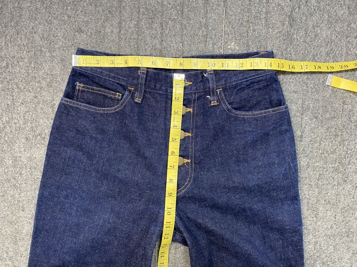 Japanese Brand Hype Japanese Distressed Knee Indigo Denim Jeans Baggy 28 29 Size 29" - 9 Thumbnail