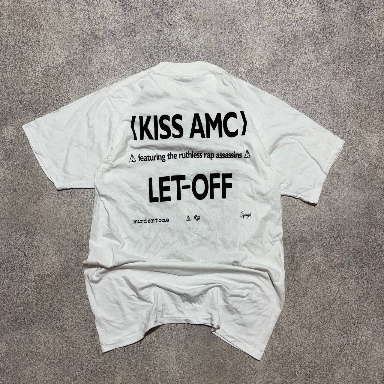Band Tees 90s Kiss AMC "A bit of" Britse pop Band Sexy Girl Tour Size US L / EU 52-54 / 3 - 9 Thumbnail