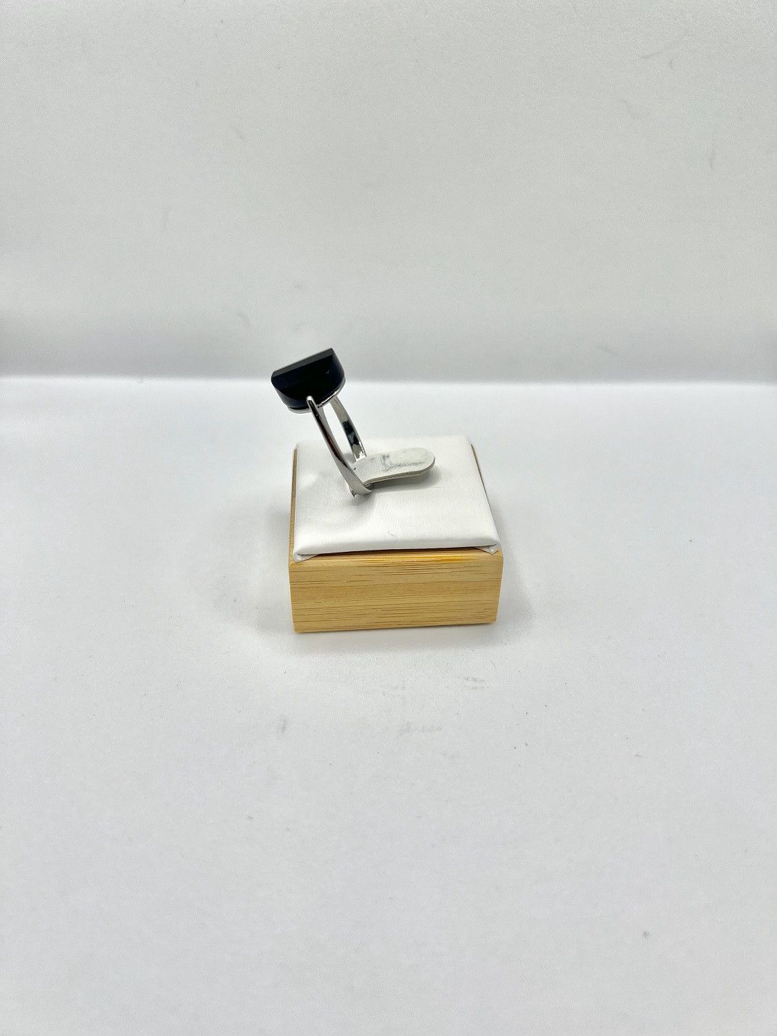 Jewelry Black Agate Silver Ring - Size 8.5 Size ONE SIZE - 2 Thumbnail