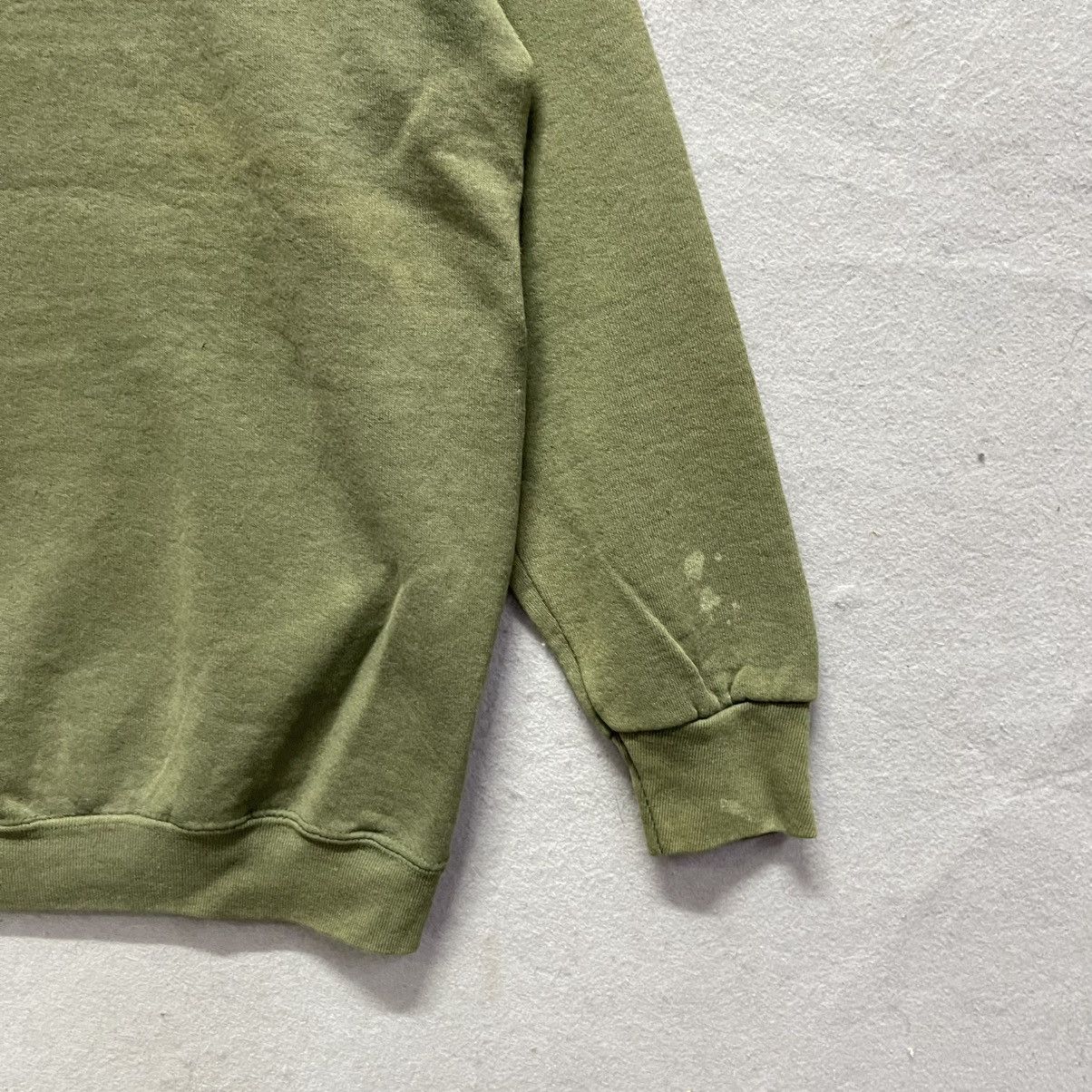 Fruit Of The Loom Vintage Fruit of the Loom BEST Blank Crewneck – Olive Green Size US M / EU 48-50 / 2 - 3 Thumbnail